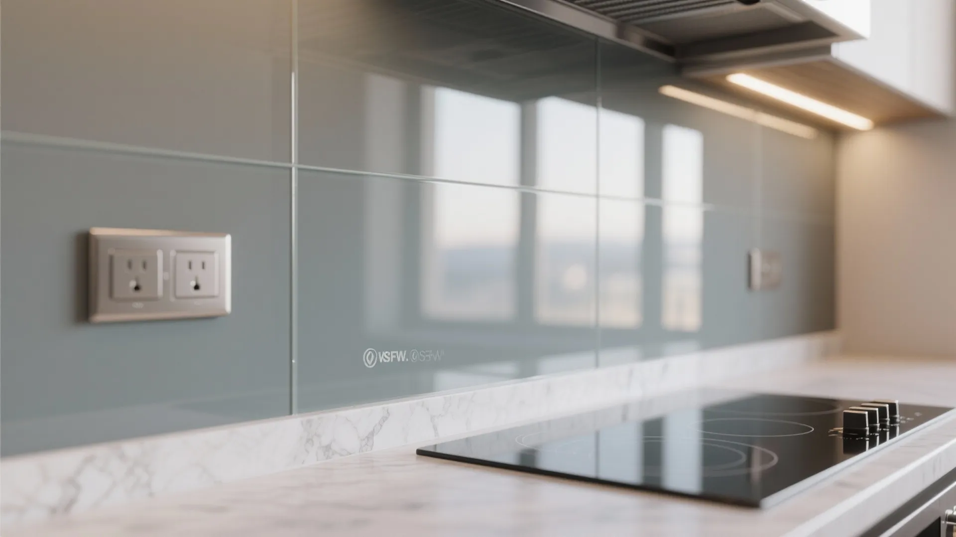 A Glass Backsplash To Open Up The Room