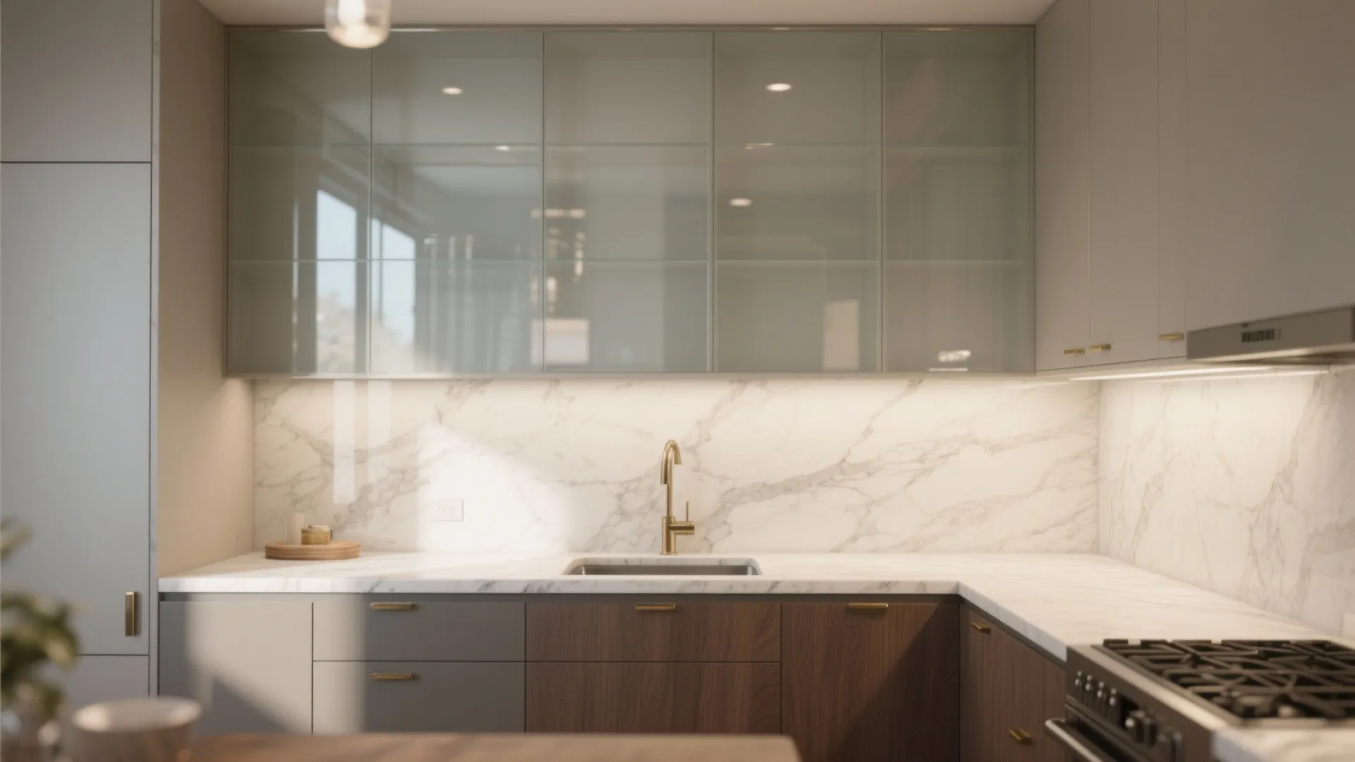 Reflective Layers: Glass, Mirror, and Stone