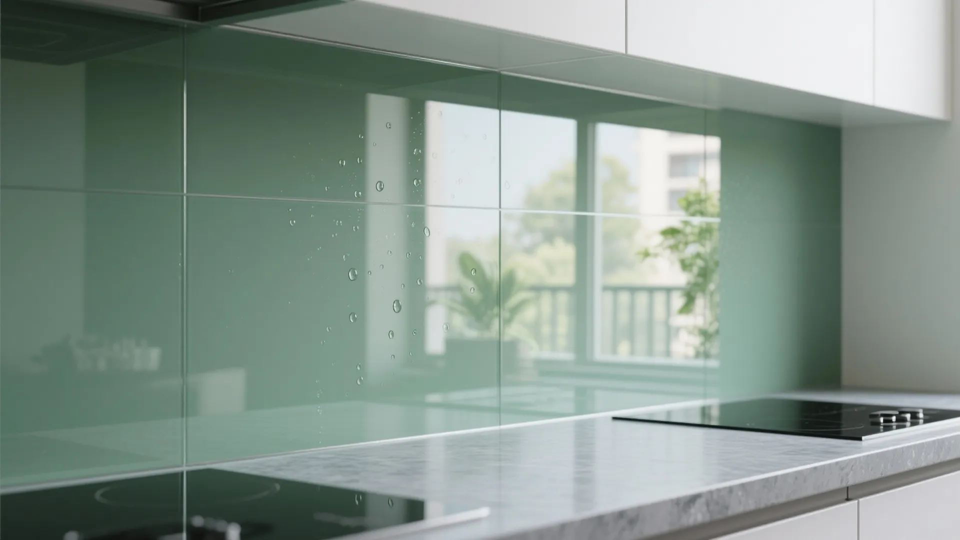 A Glass Backsplash for Borrowed Light