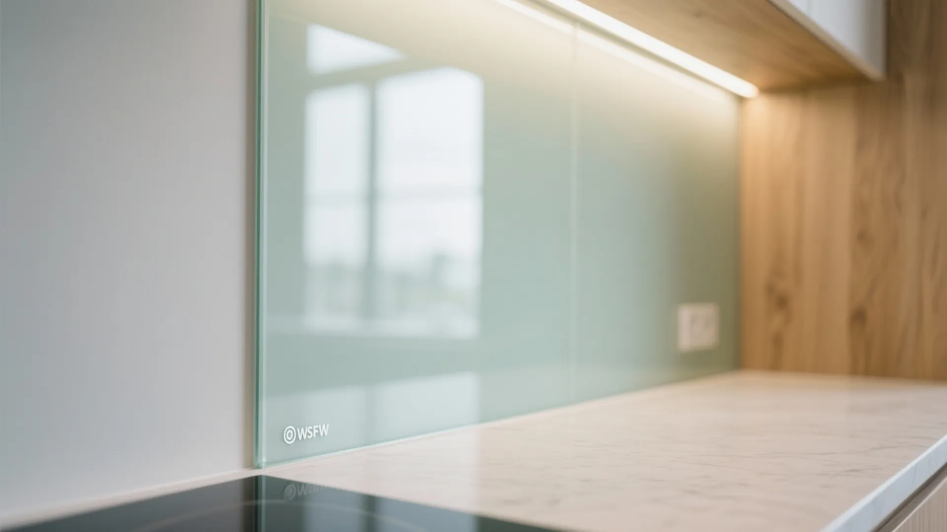 The Airy Shine of a Glass Backsplash