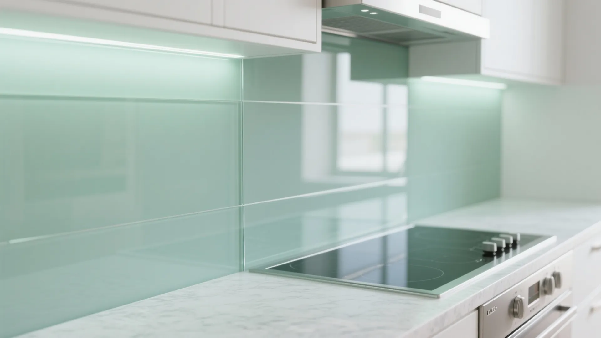 The Airy Feel of a Glass Backsplash