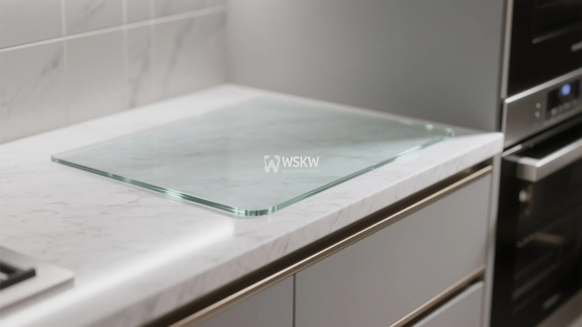 A Glass Backsplash for More Light