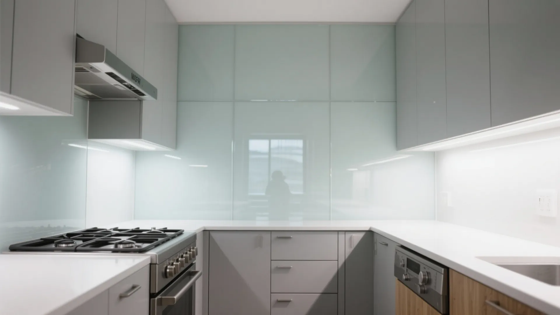 The Airy Magic of a Glass Backsplash