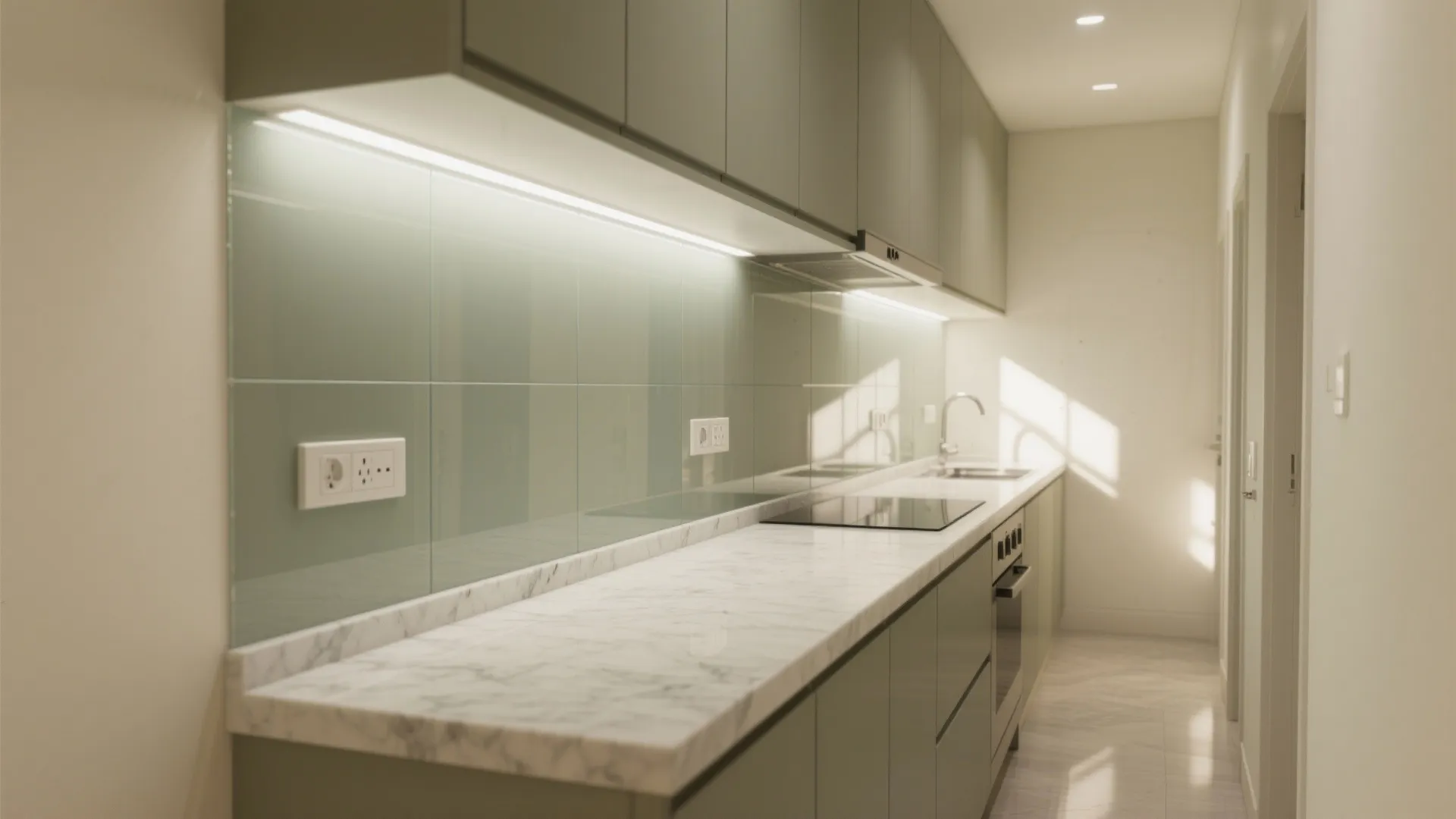 Glass Backsplash for a Brighter Cookspace