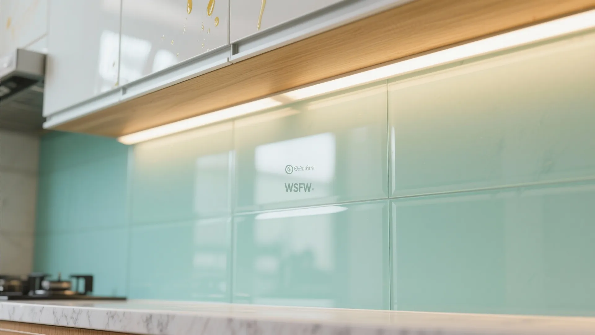 Glass Backsplash For Brighter, Easier Cleanups