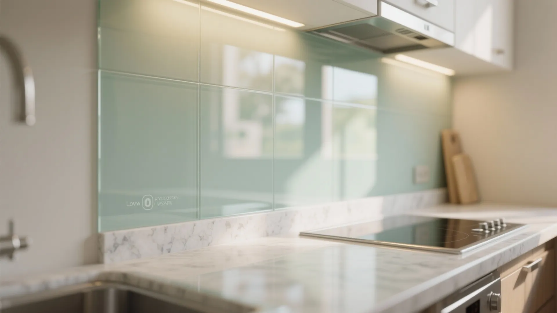 Glass Backsplash’s Airy Feel