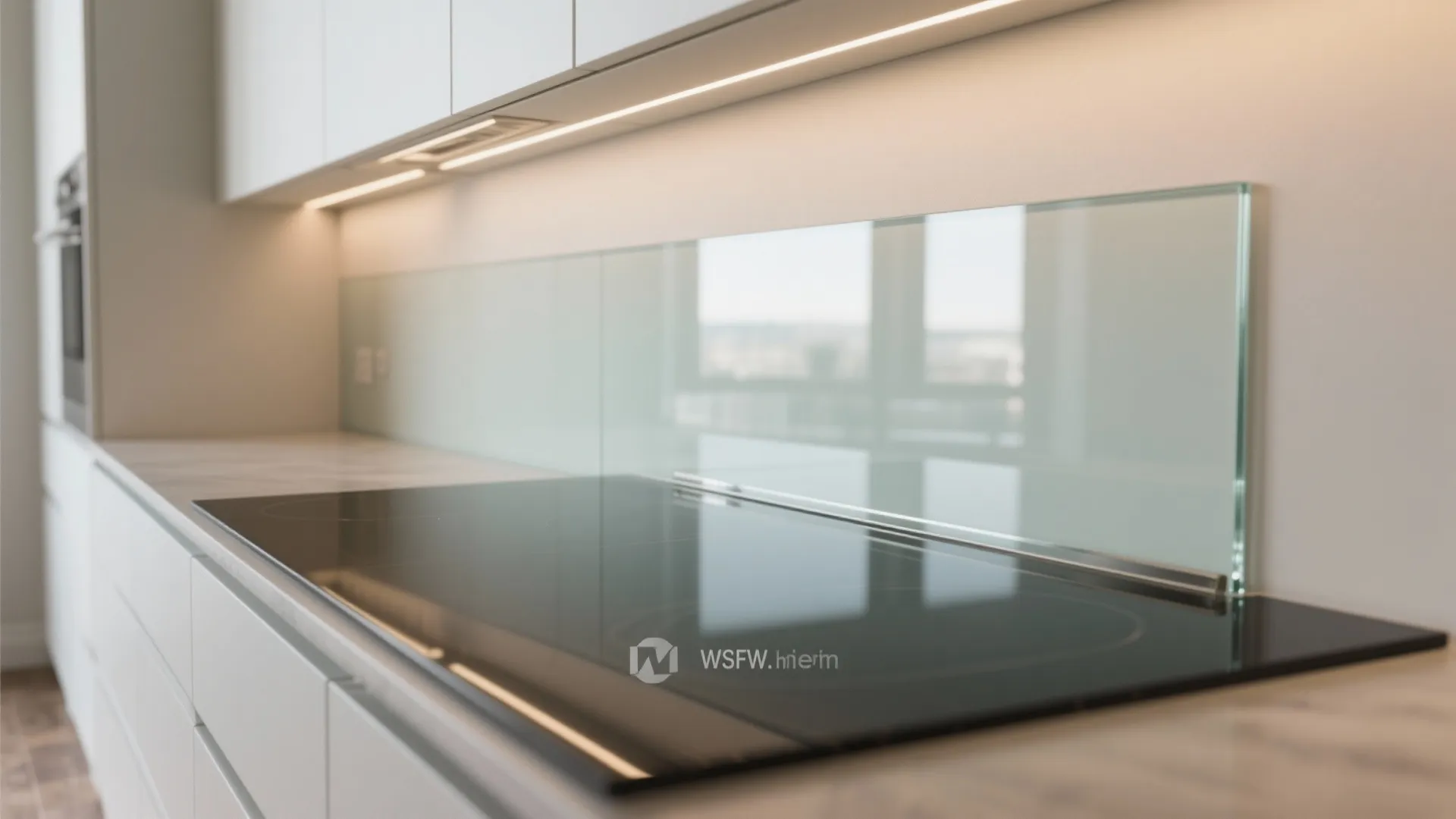 The airy glass backsplash effect