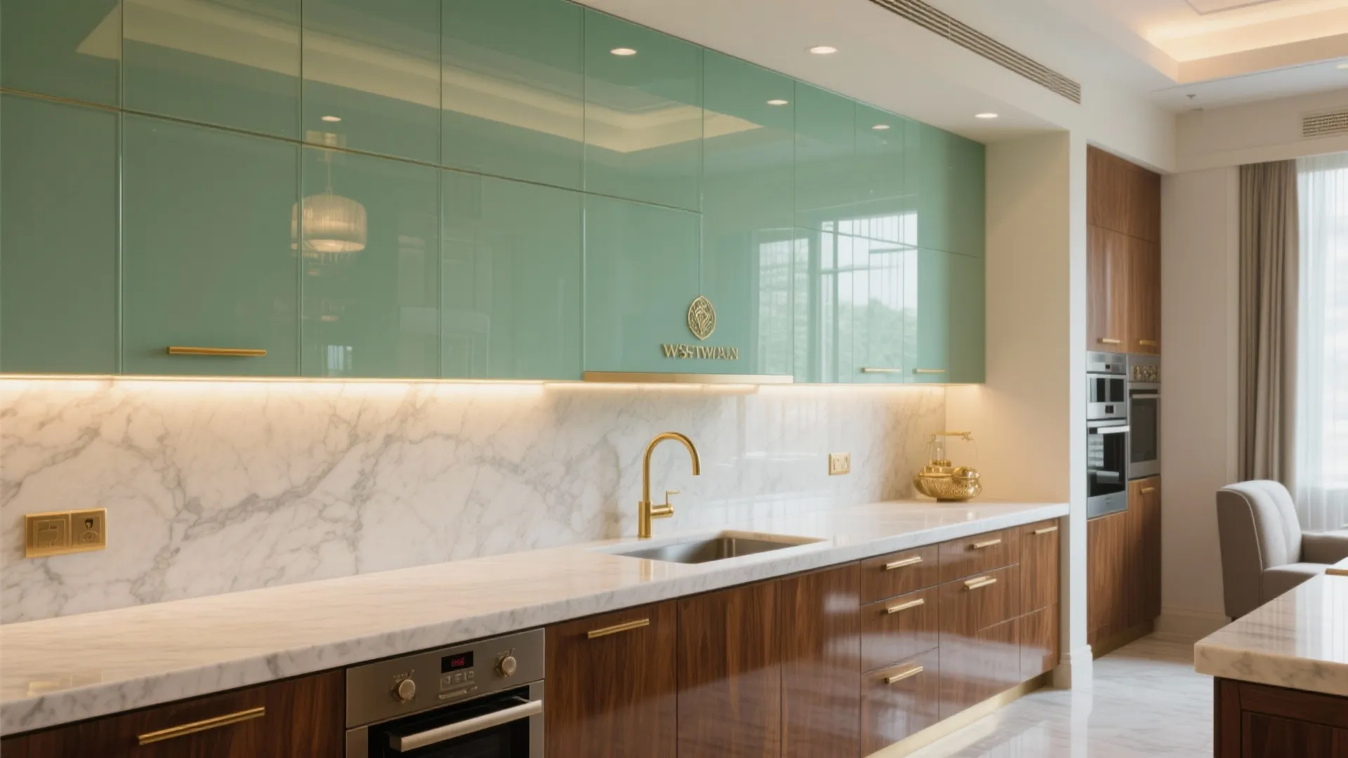 The Airy Elegance of a Glass Backsplash