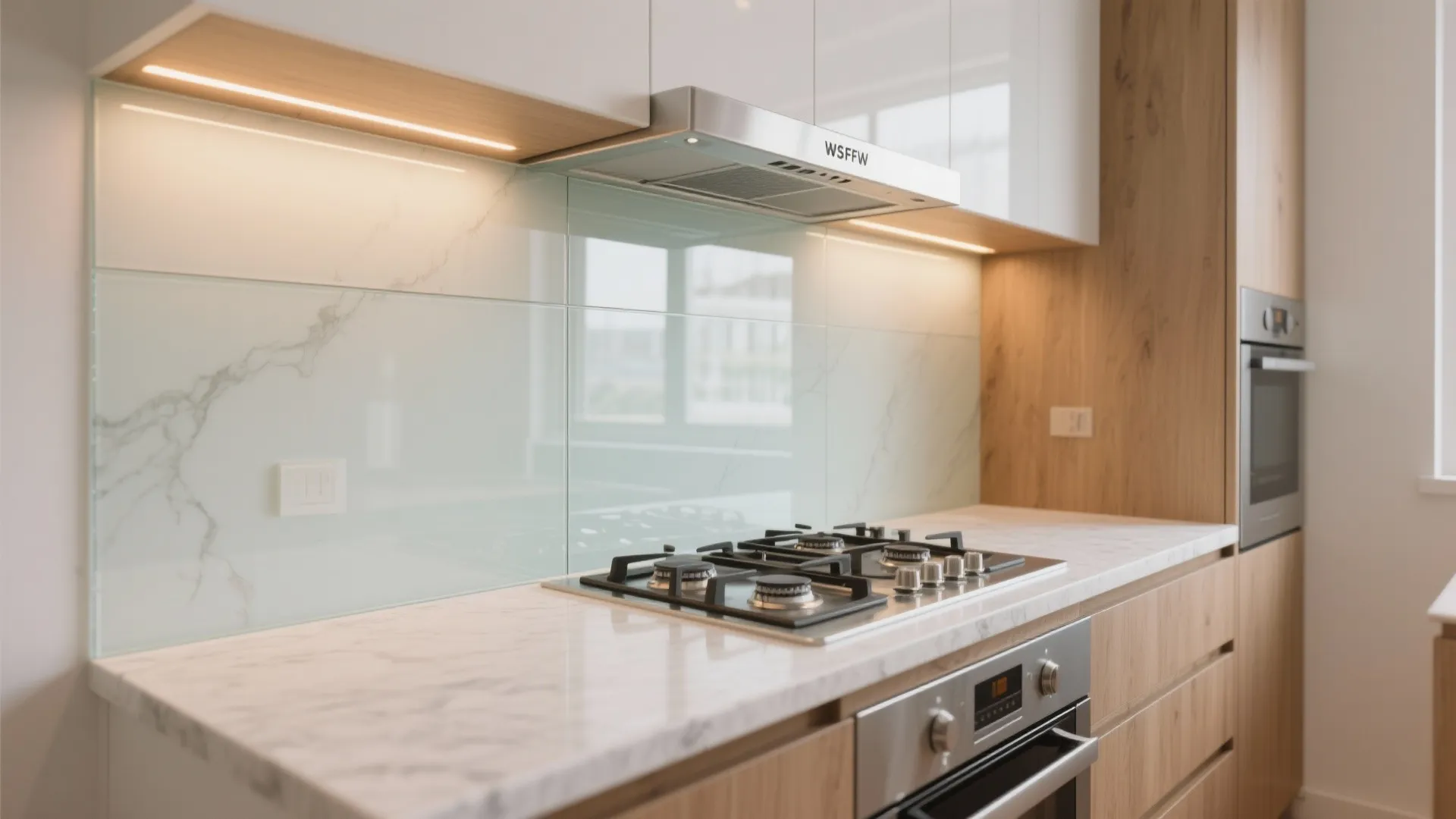 The Clear Lift: Glass Backsplash for Light and Depth