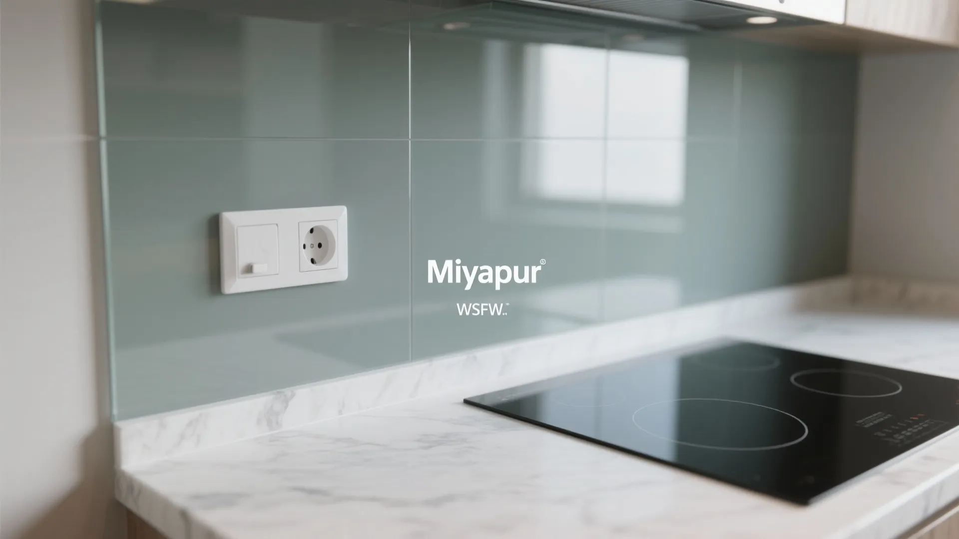 Glass Backsplash for Airy Light