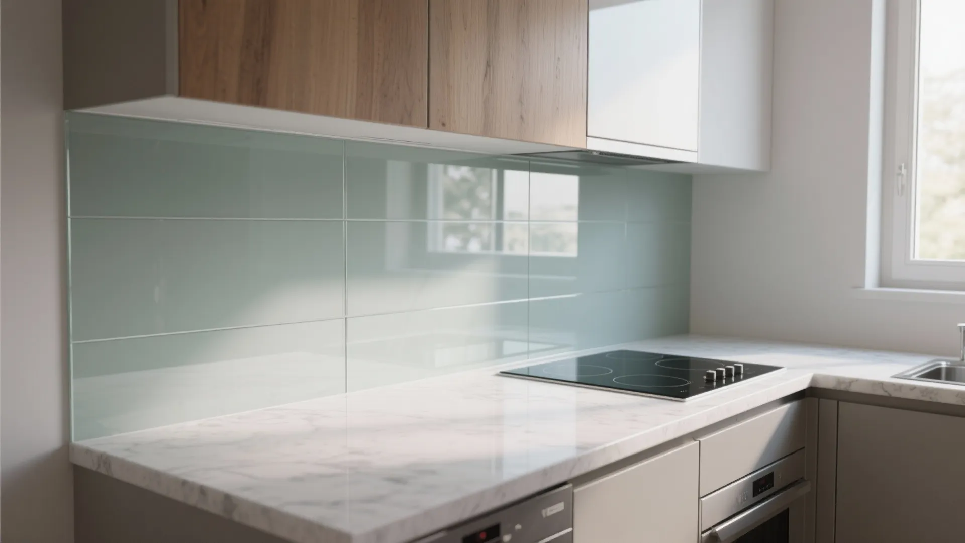 Transparent Backsplashes for Airy Light