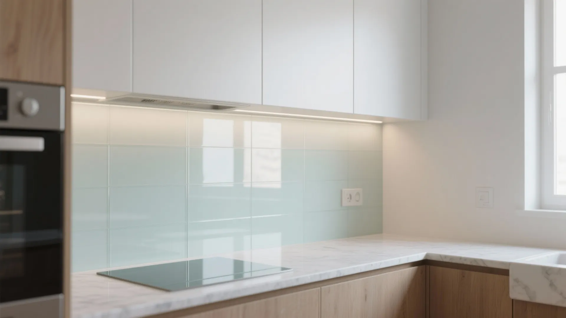 The Lightness of a Glass Backsplash
