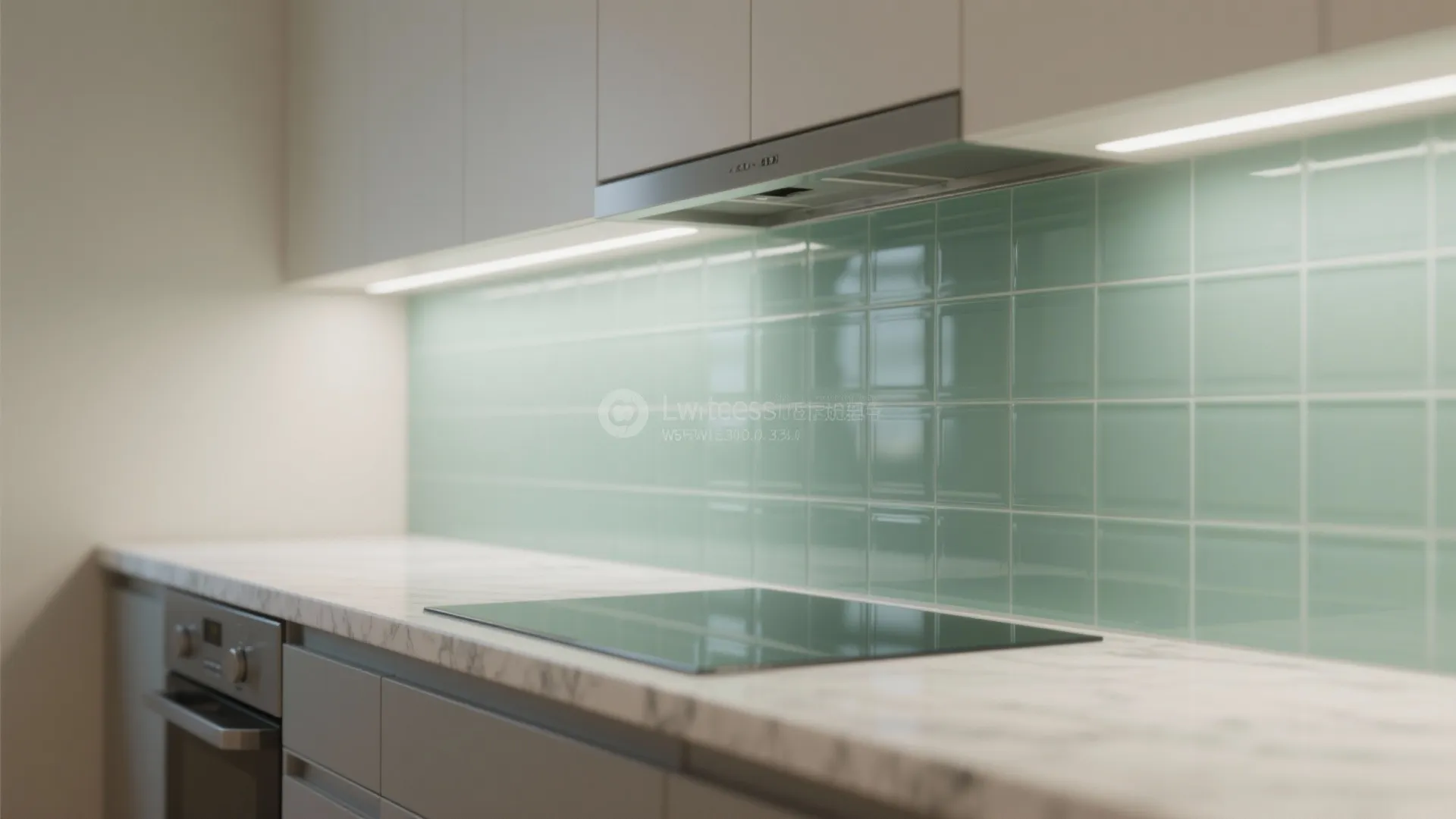 Glass Backsplash for Light and Depth