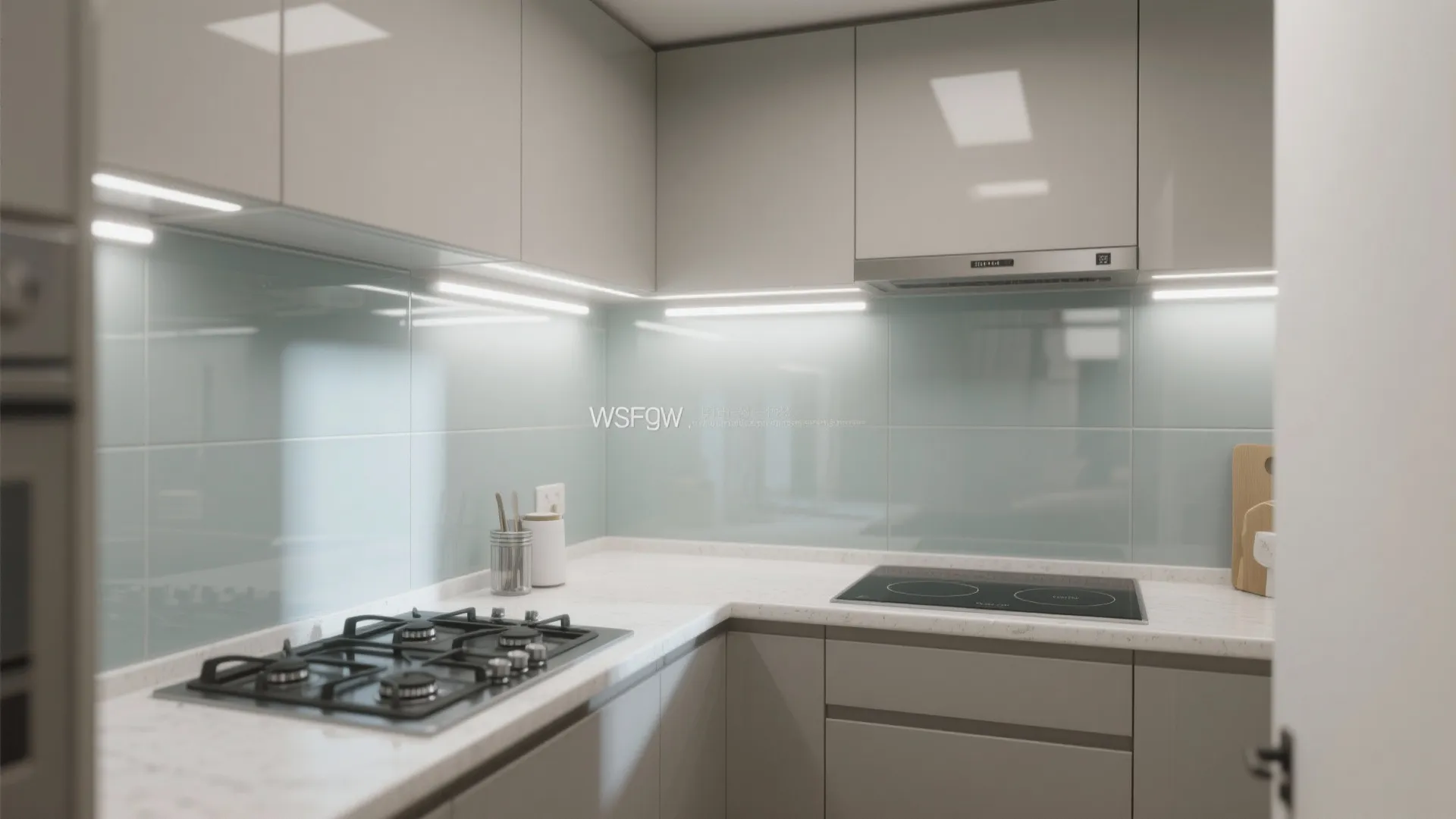 Glass Backsplash for Light and Clarity