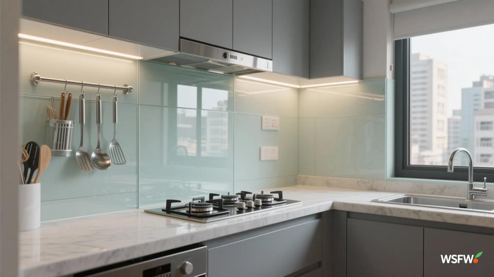 The Clarity of a Glass Backsplash