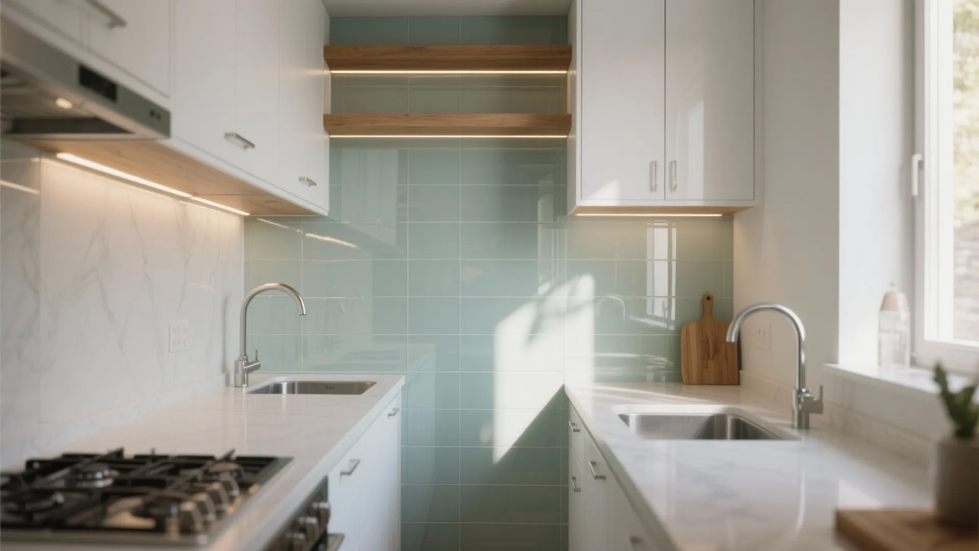 The Clarity of a Glass Backsplash