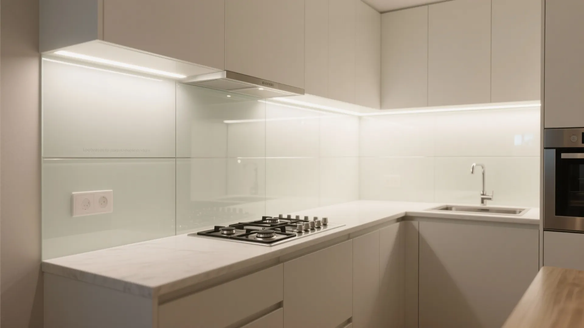 The Light-Boosting Glass Backsplash