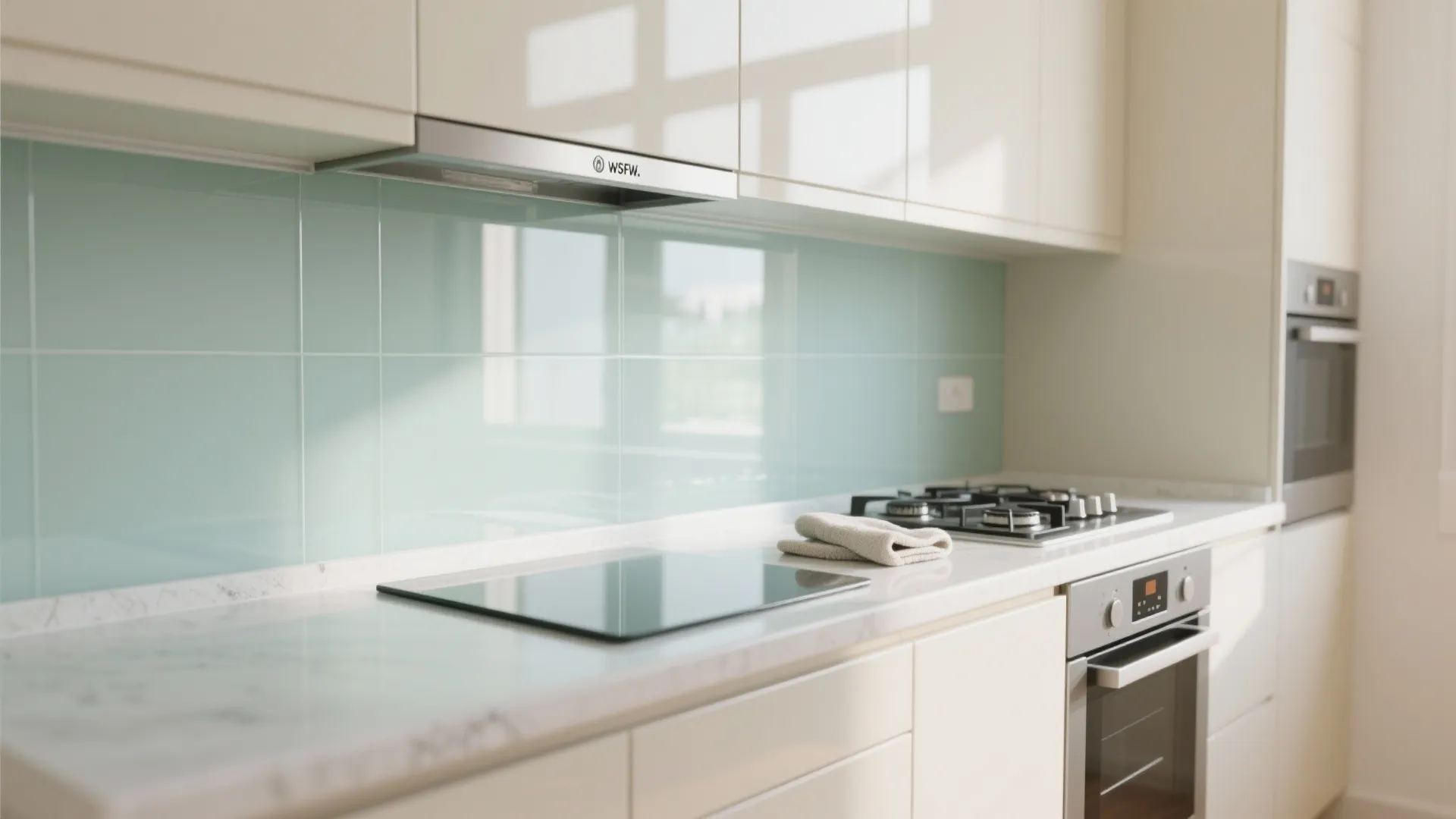 Light-Reflecting Surfaces and a Glass Backsplash