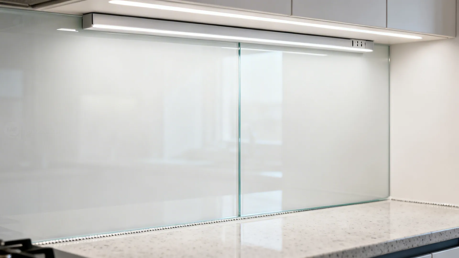 Glass Backsplash for Light and Depth