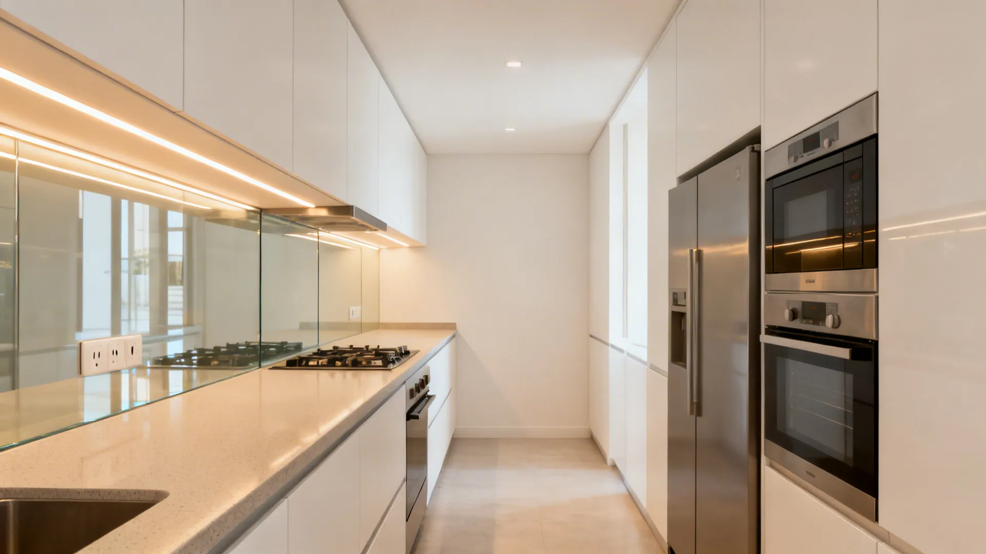 Transparent Backsplashes for Airy Depth