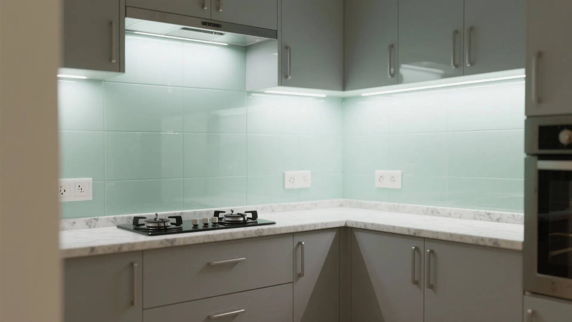 Glass Backsplash for Bright, Easy-Clean Surfaces