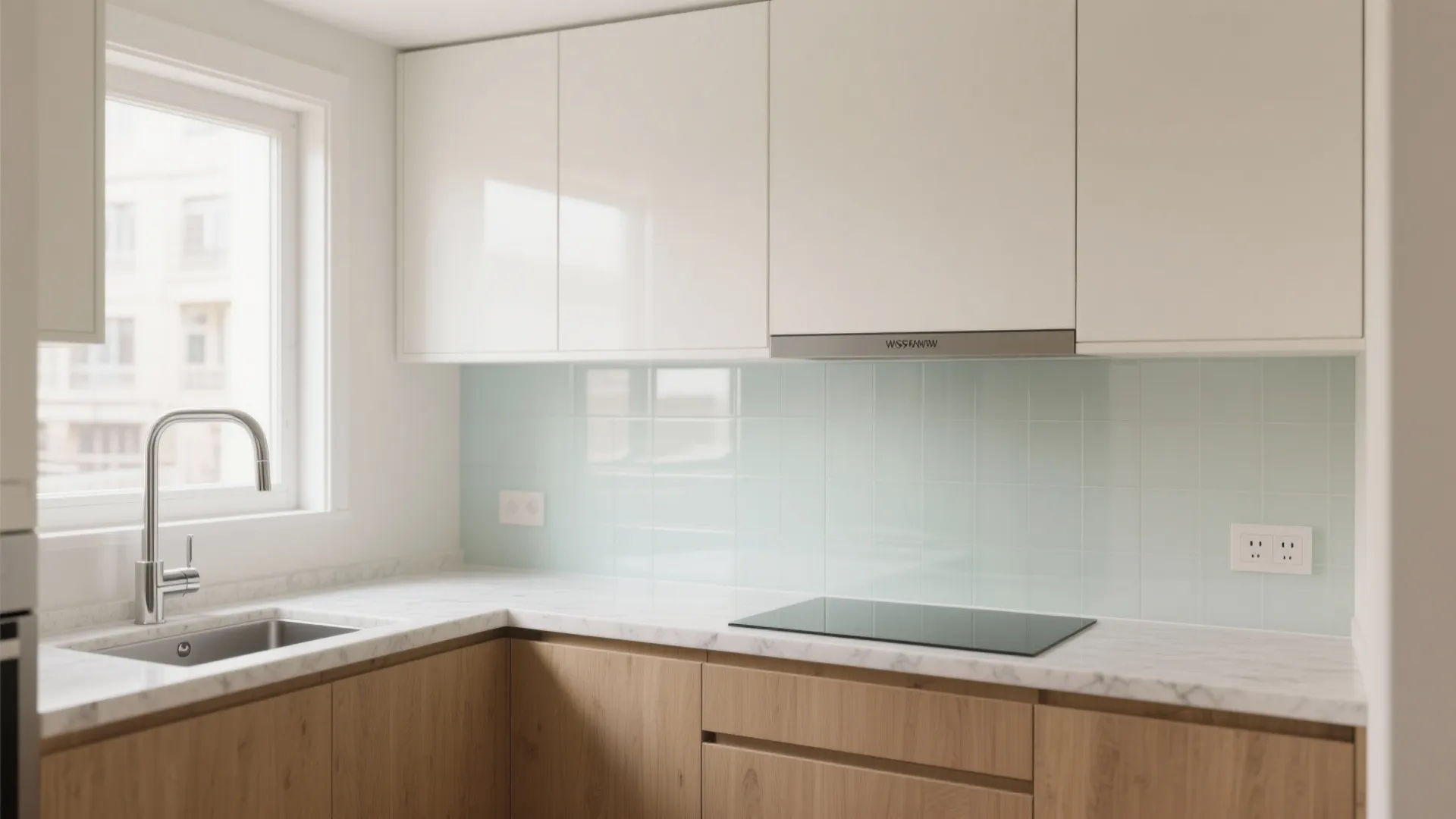 The Airy Magic of a Glass Backsplash
