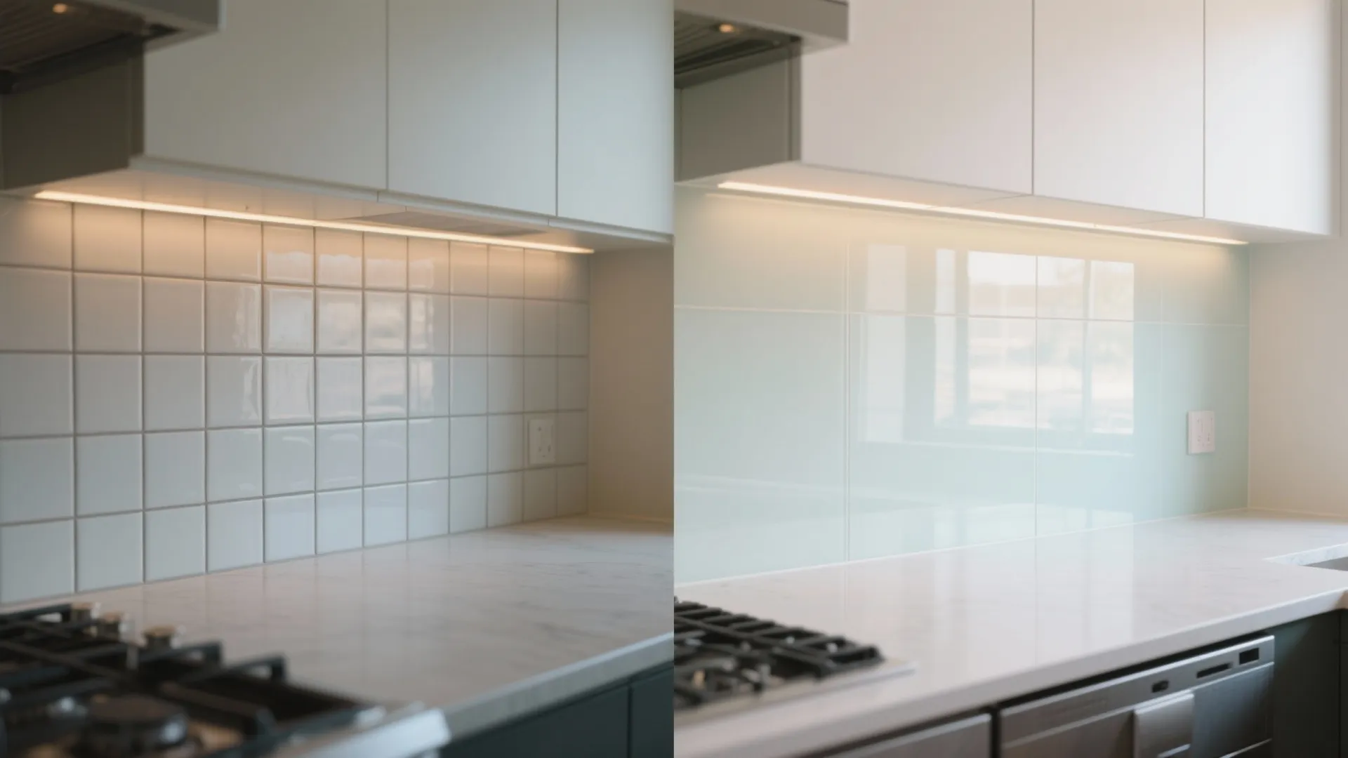 The Airy Magic of a Glass Backsplash