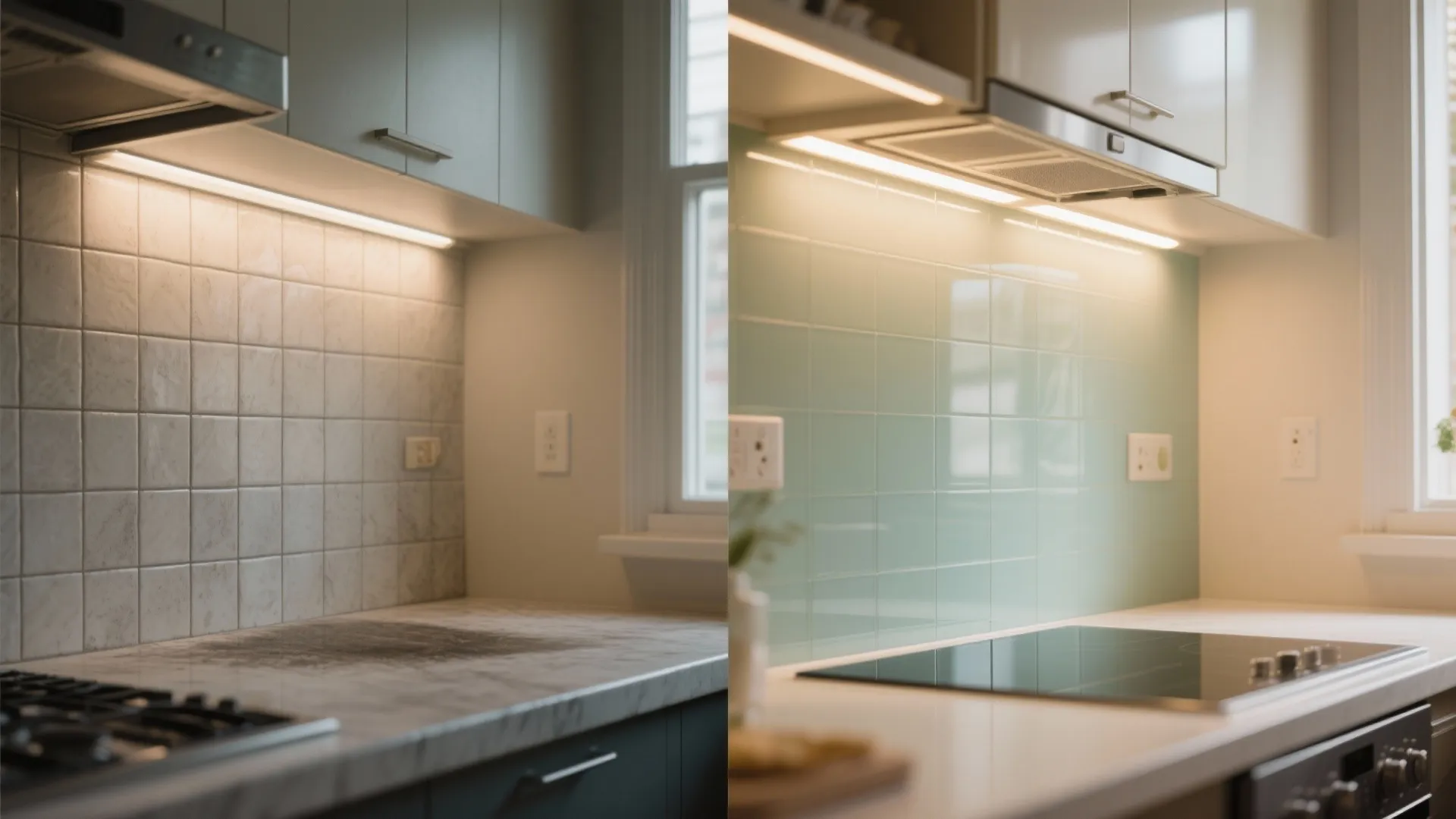 The Airy Effect of a Glass Backsplash