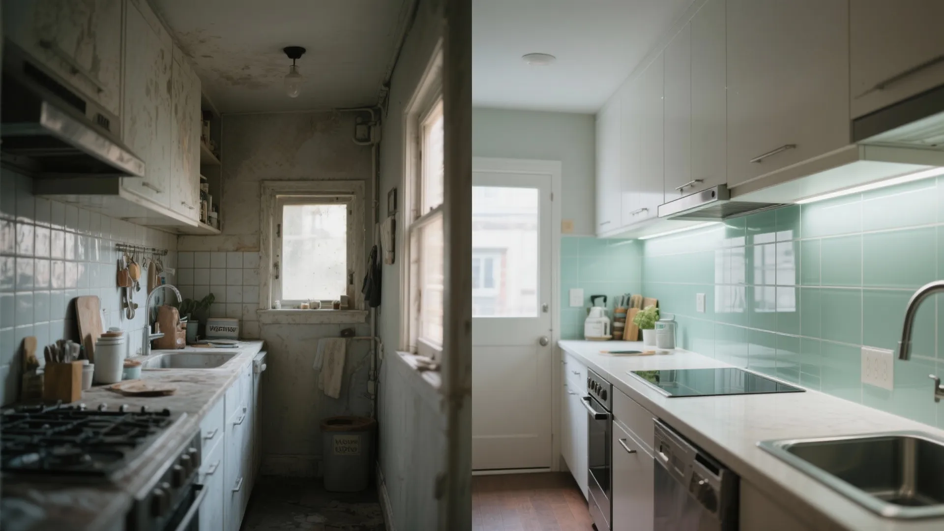 Light-enhancing glass backsplash