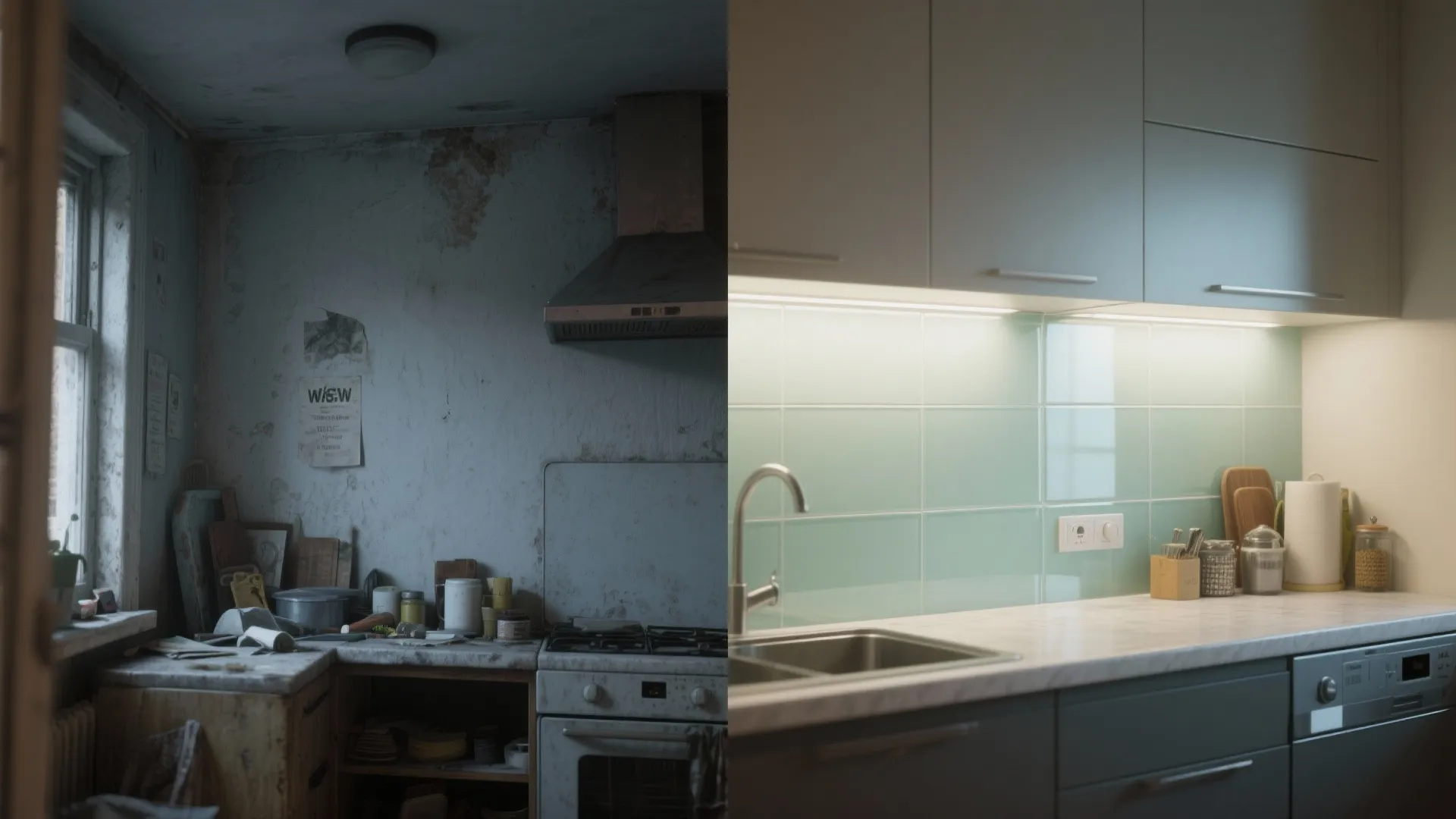 Glass backsplash for a brighter, easy-clean look
