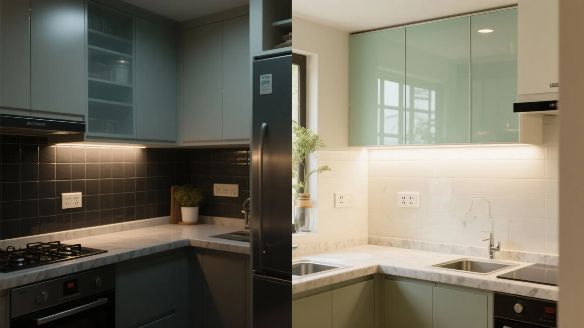 Glass backsplashes for brighter, cleaner kitchens