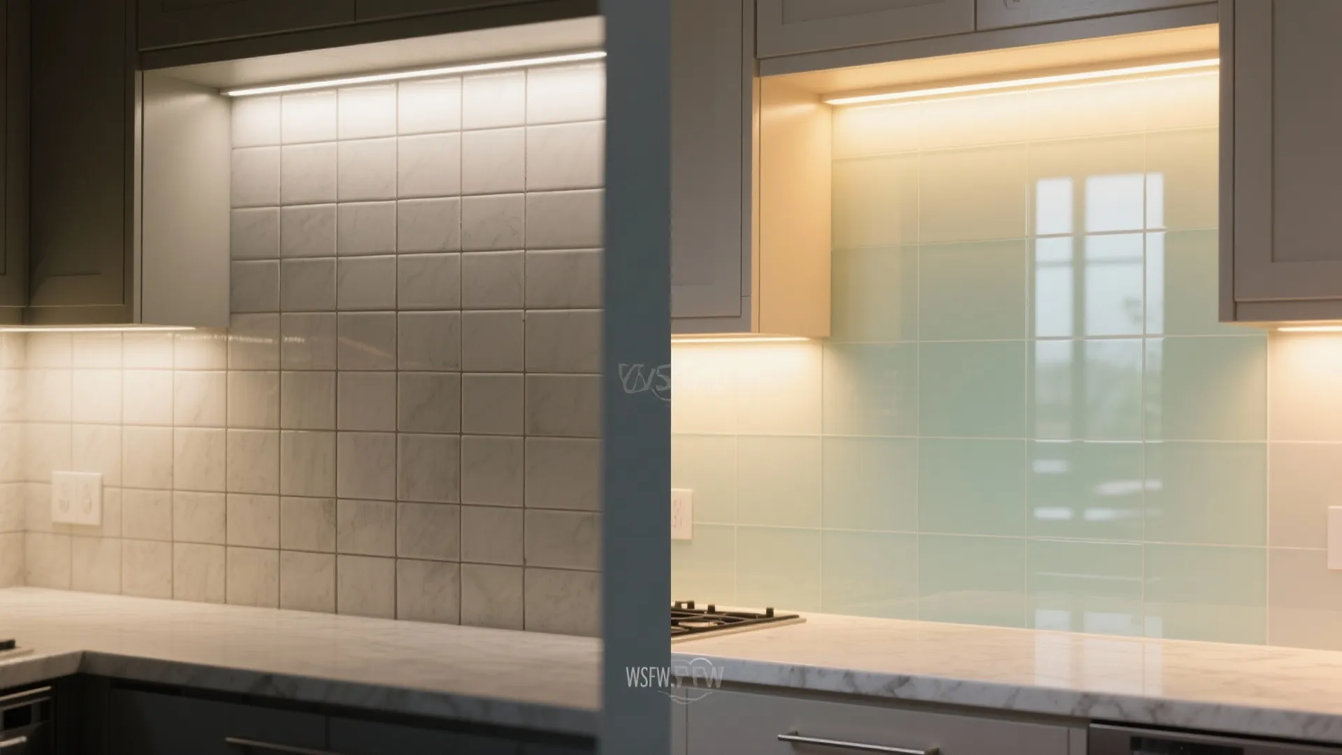 The Airy Magic of a Glass Backsplash