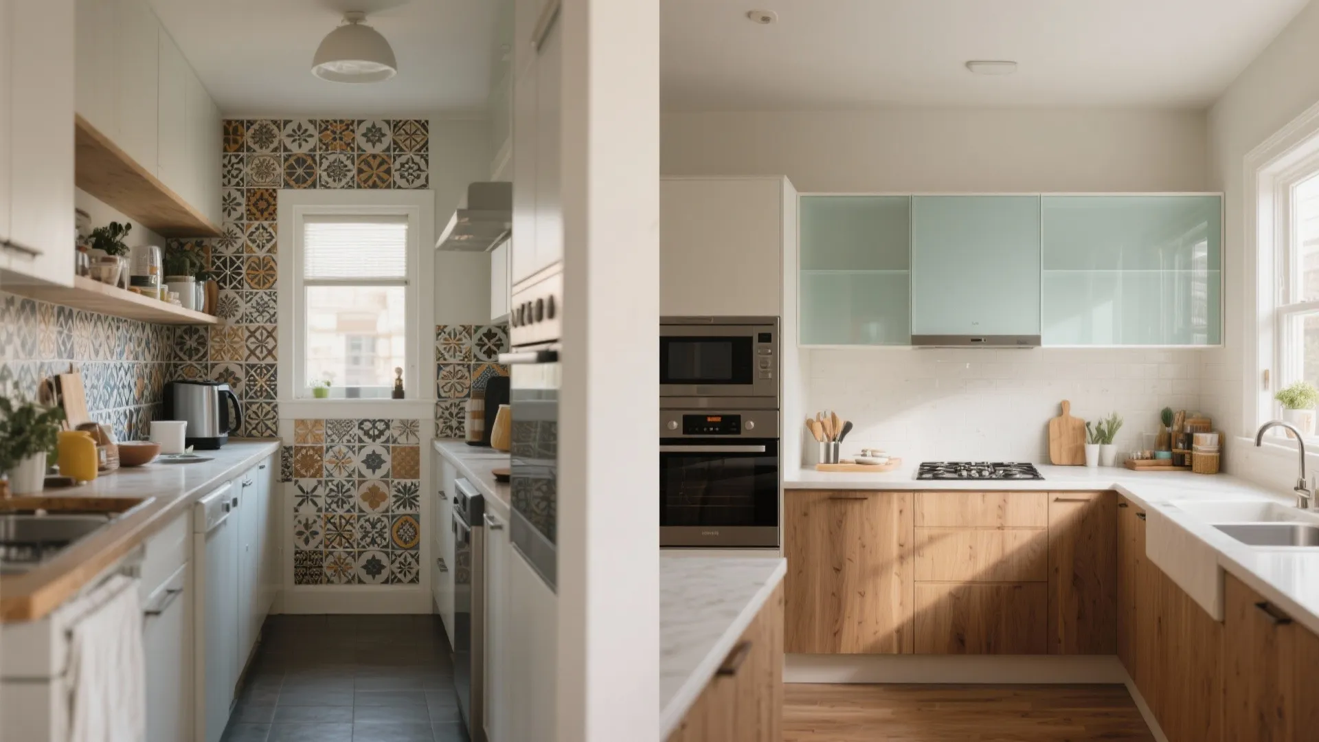 Glass Backsplash for Brighter, Airier Lines