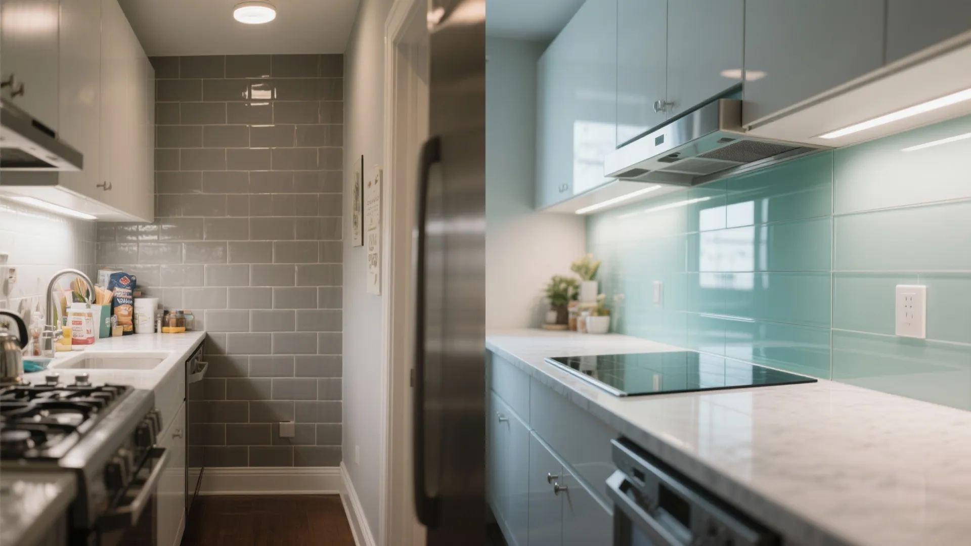 The Airy Power of a Glass Backsplash