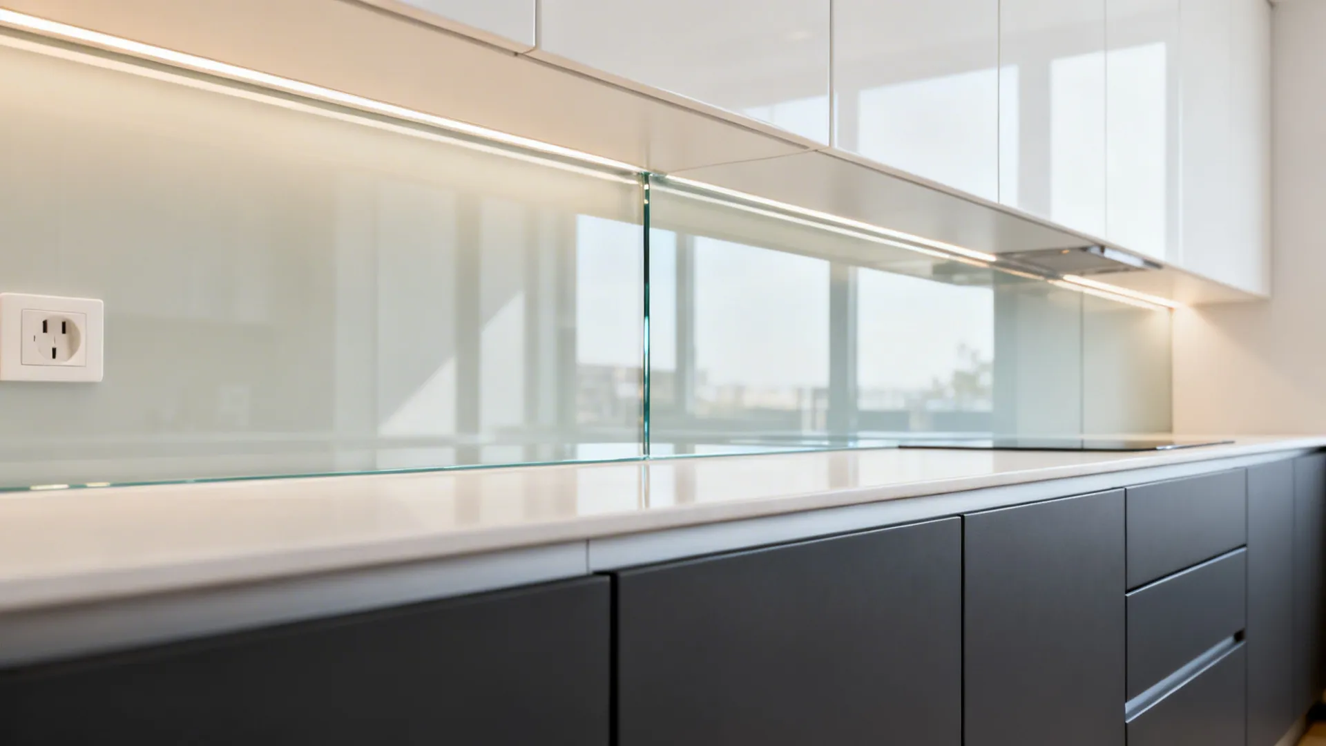 Two-Color Boxing with a Glass Backsplash Bridge