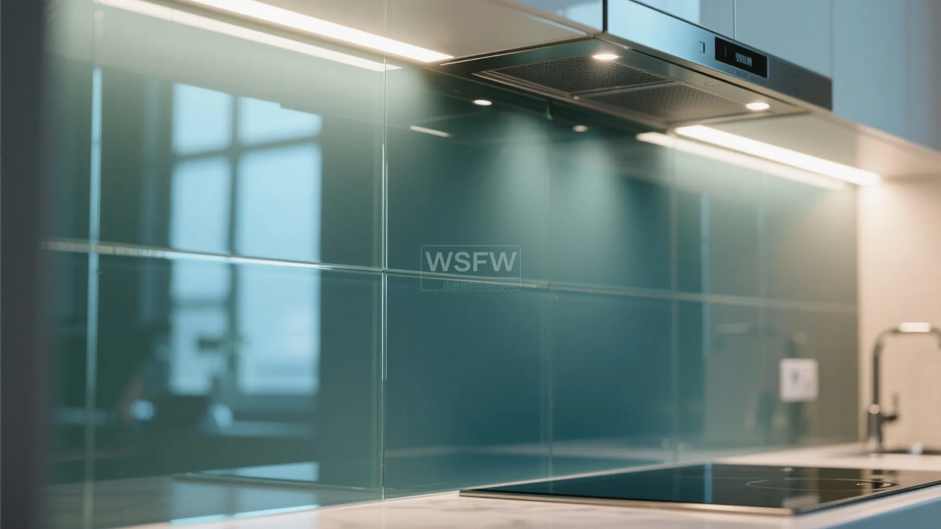 Glass Backsplash for Openness