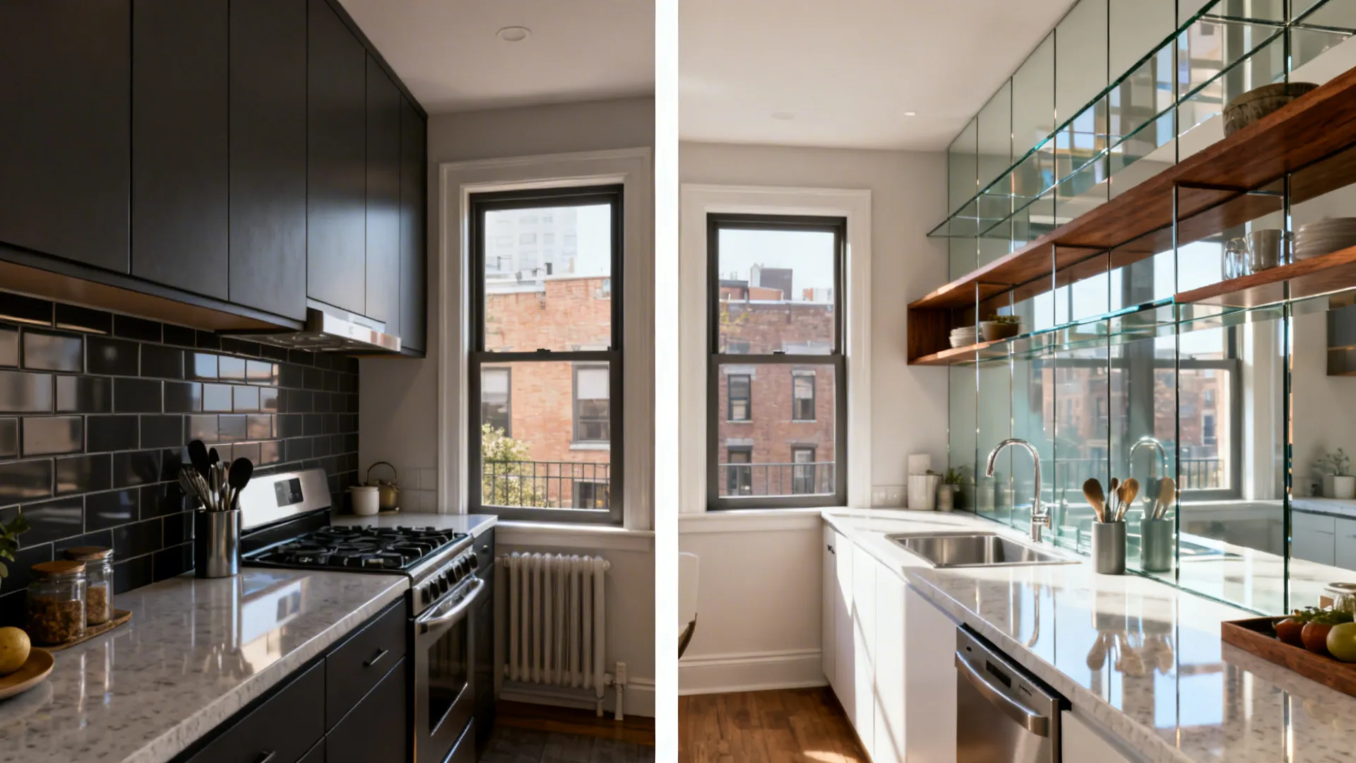 Glass Backsplash to Bounce Light