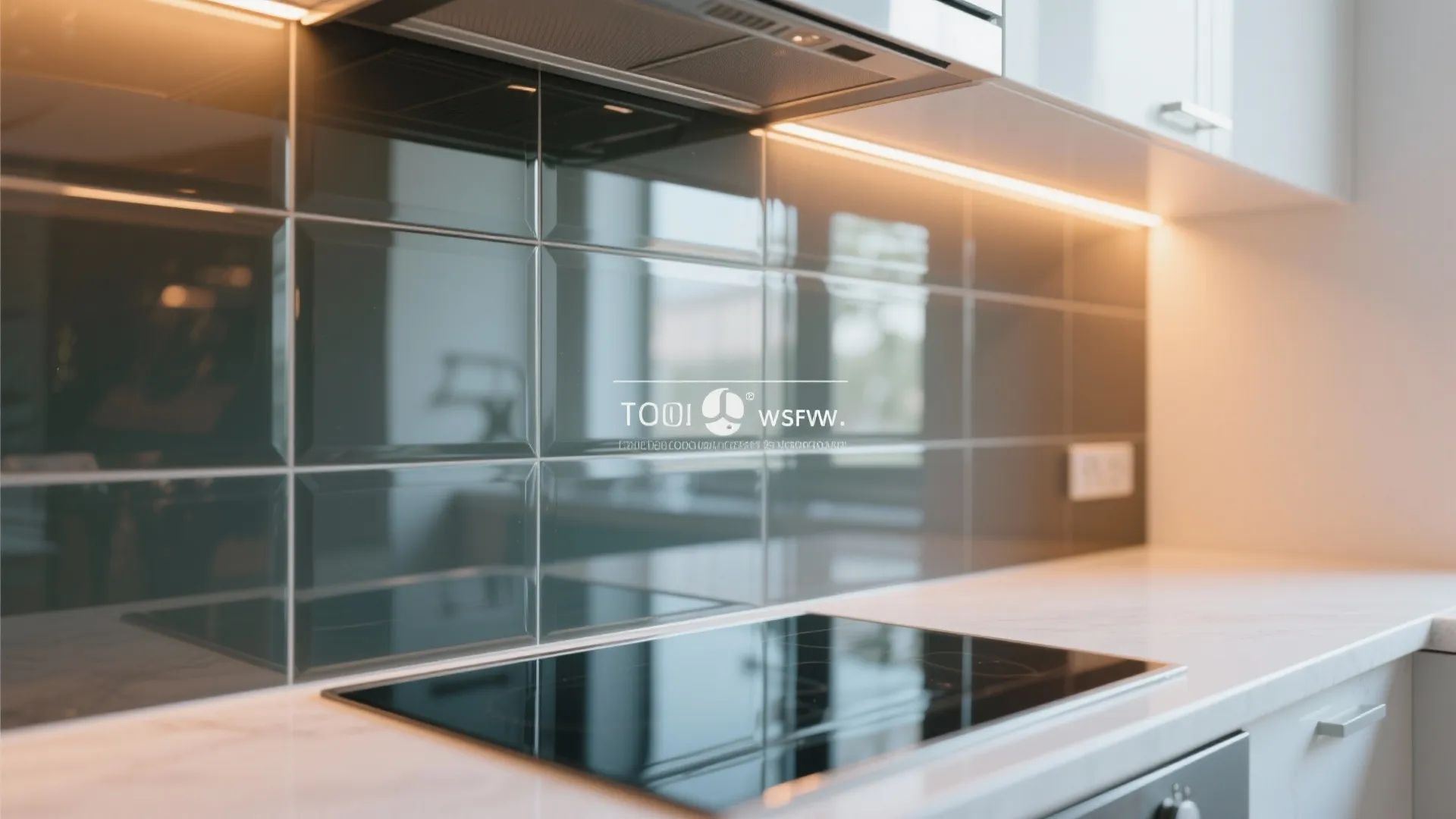 2. Glass Backsplash for Openness