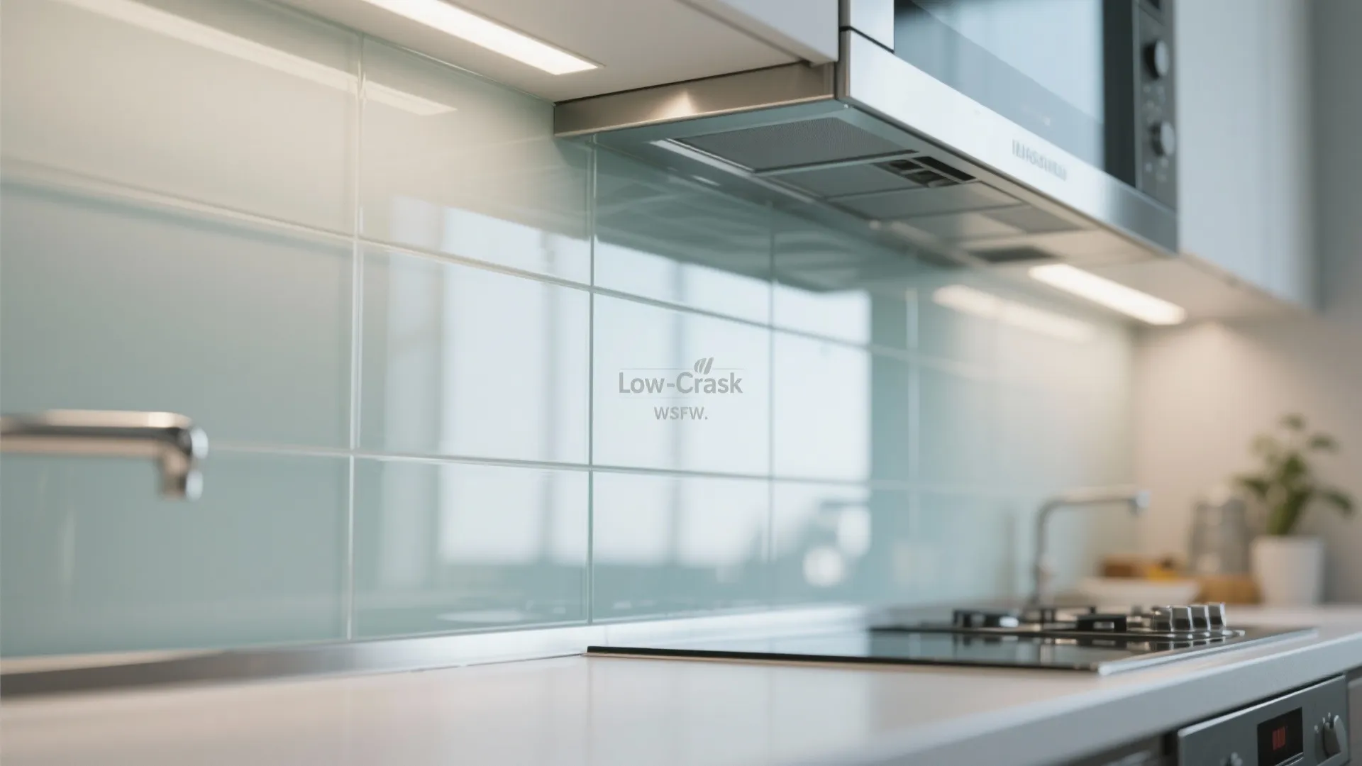 Transparent Glass Backsplash