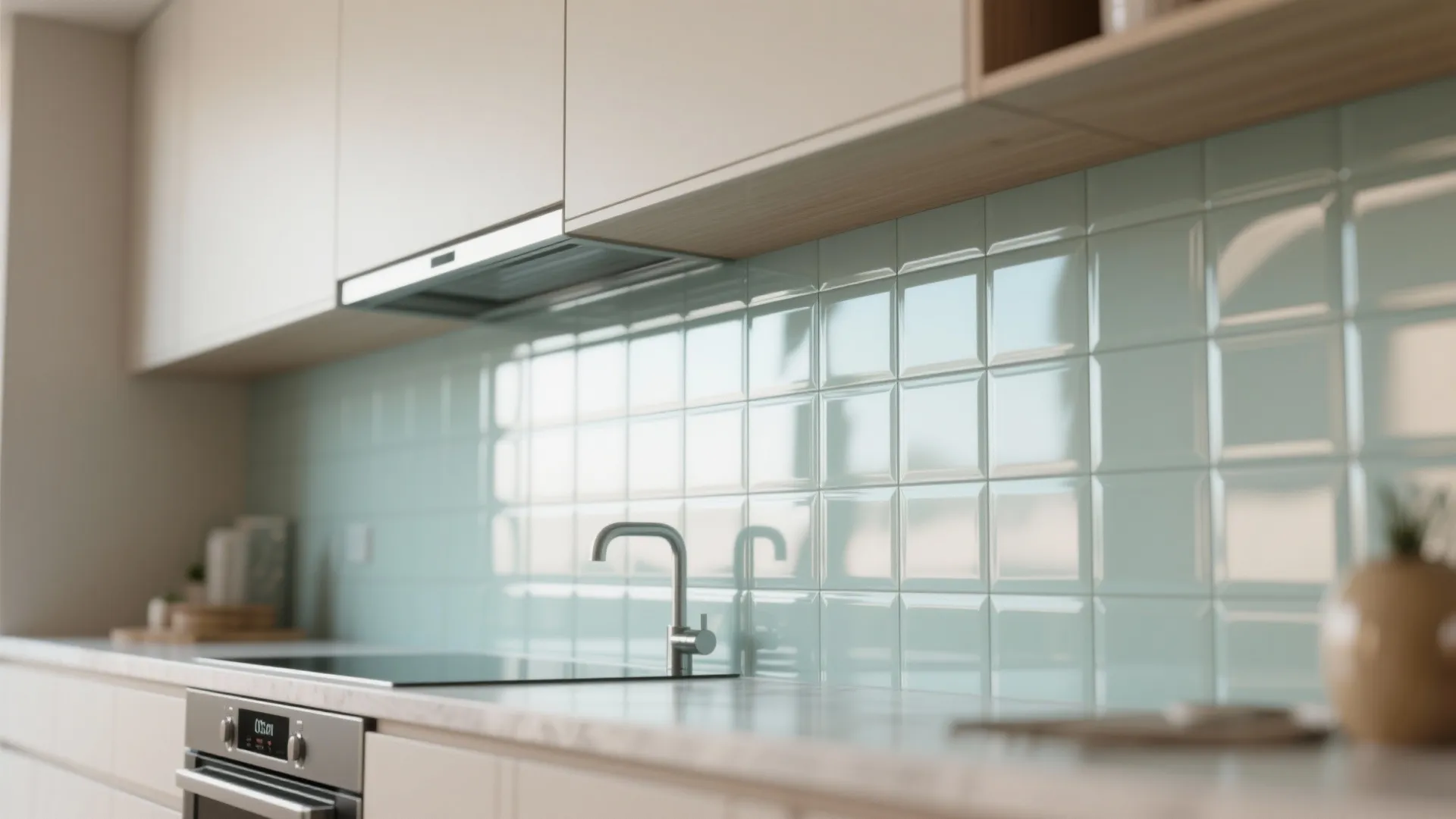 Glass Backsplash for Light & Space