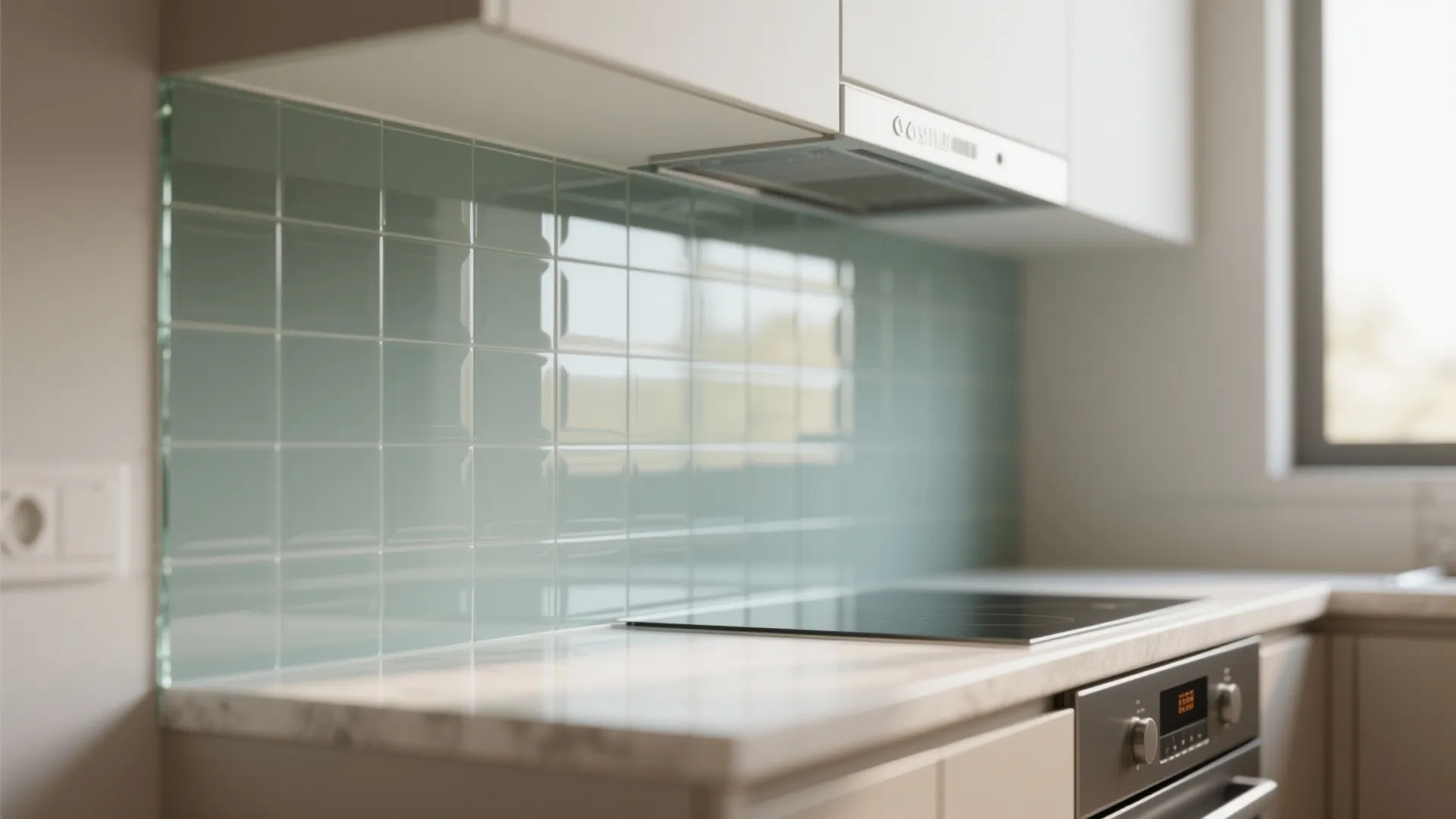 Glass Backsplash for Openness