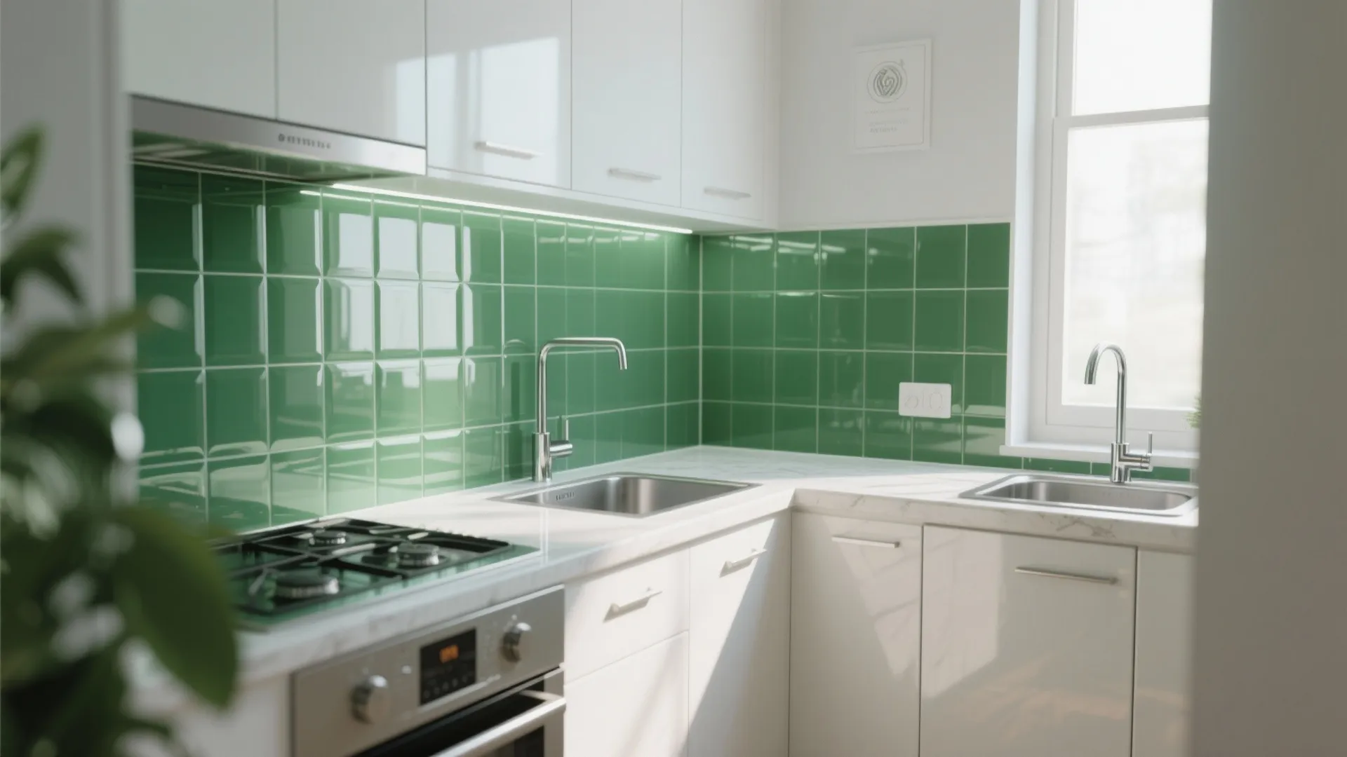 Glass Backsplash for Openness
