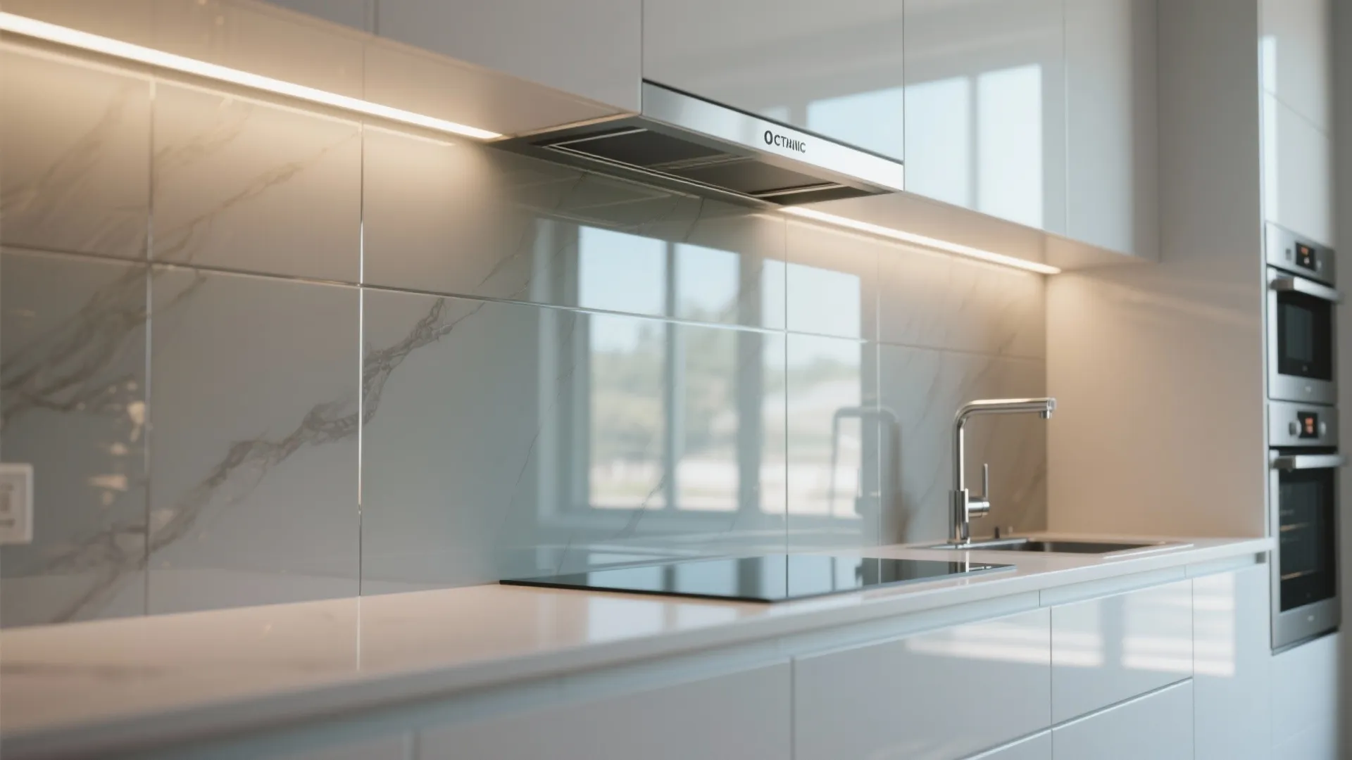 Glass Backsplash for Openness