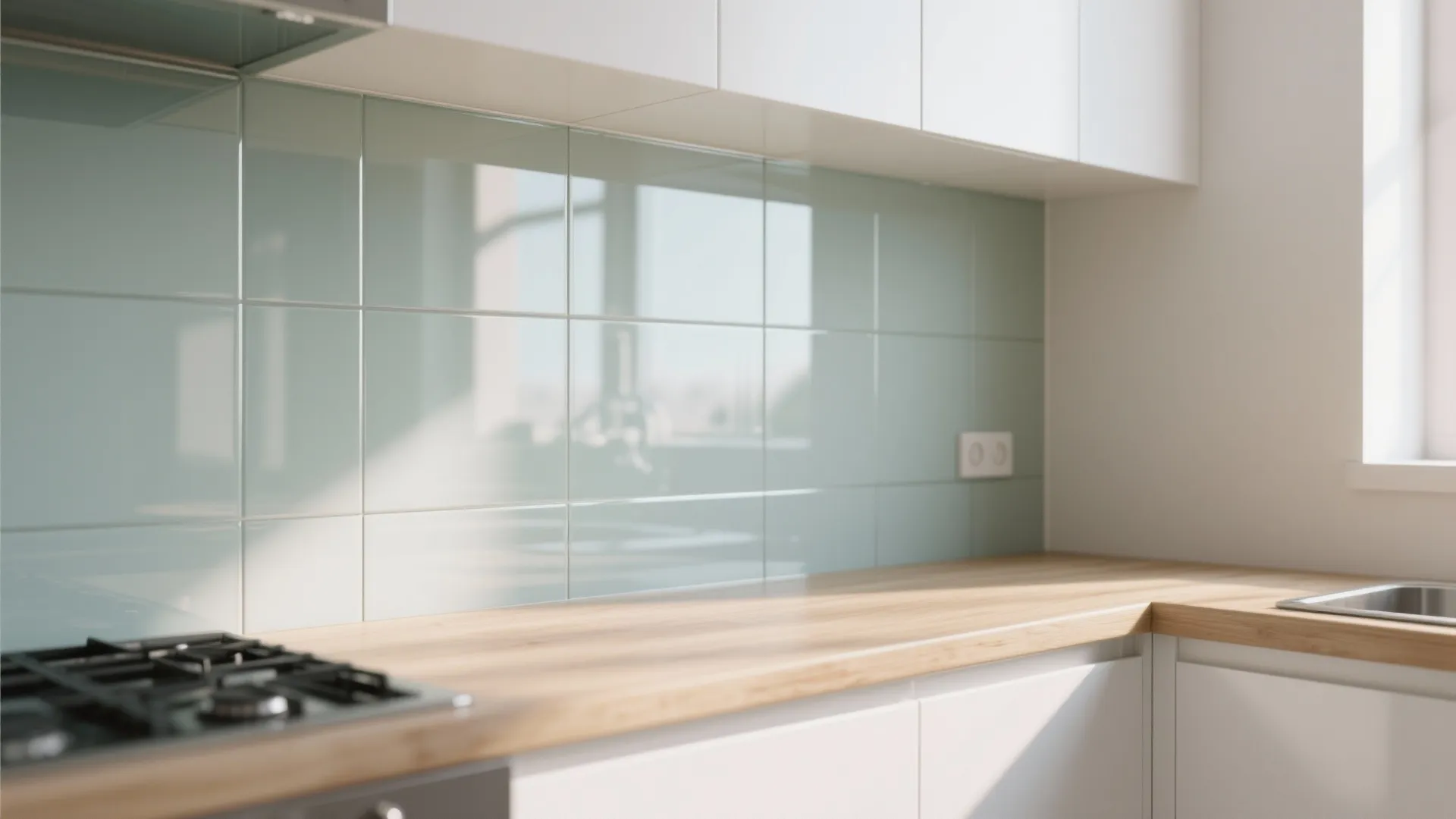 Glass Backsplash for Extra Light