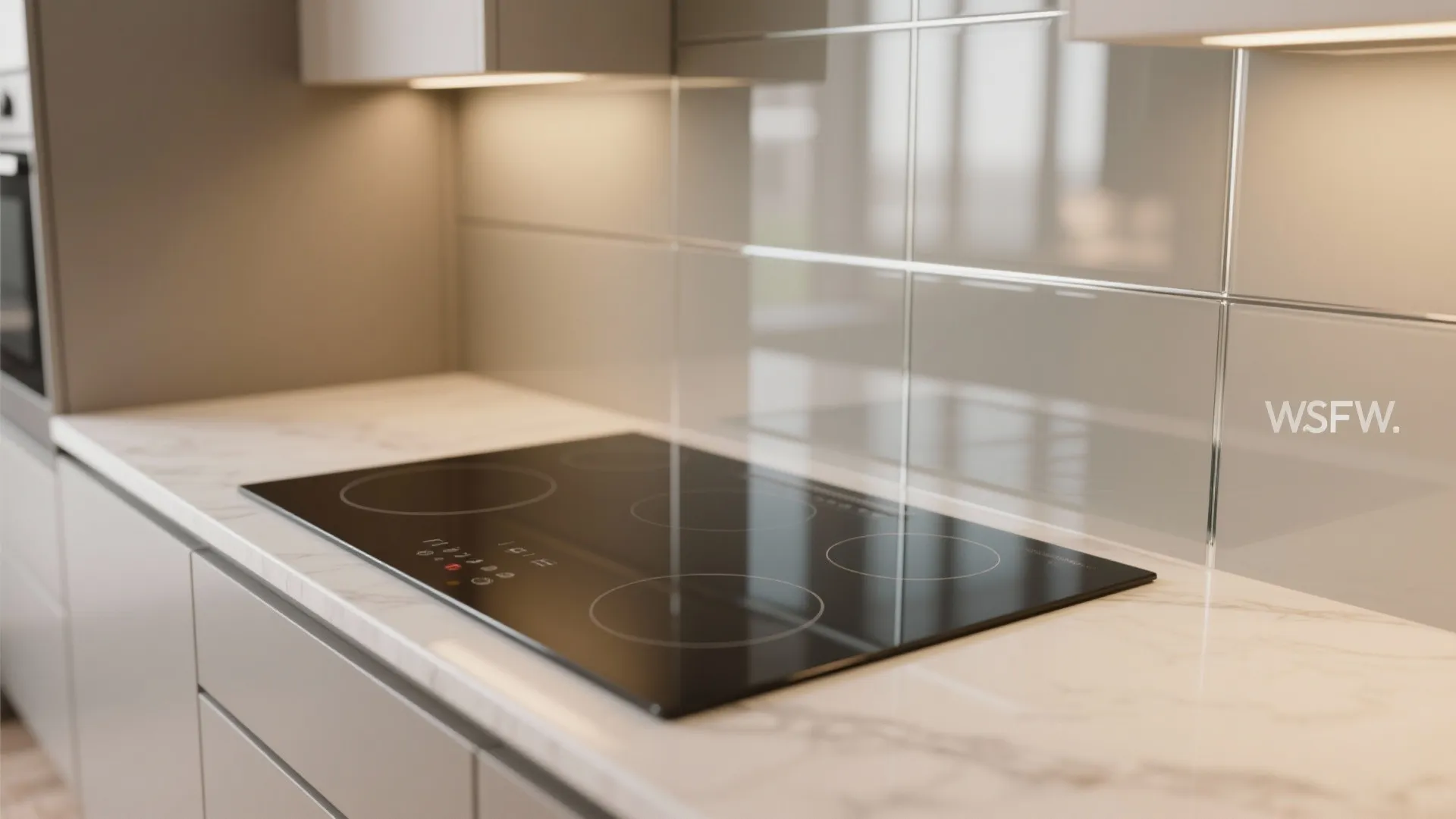 Glass Backsplash for Light and Clarity