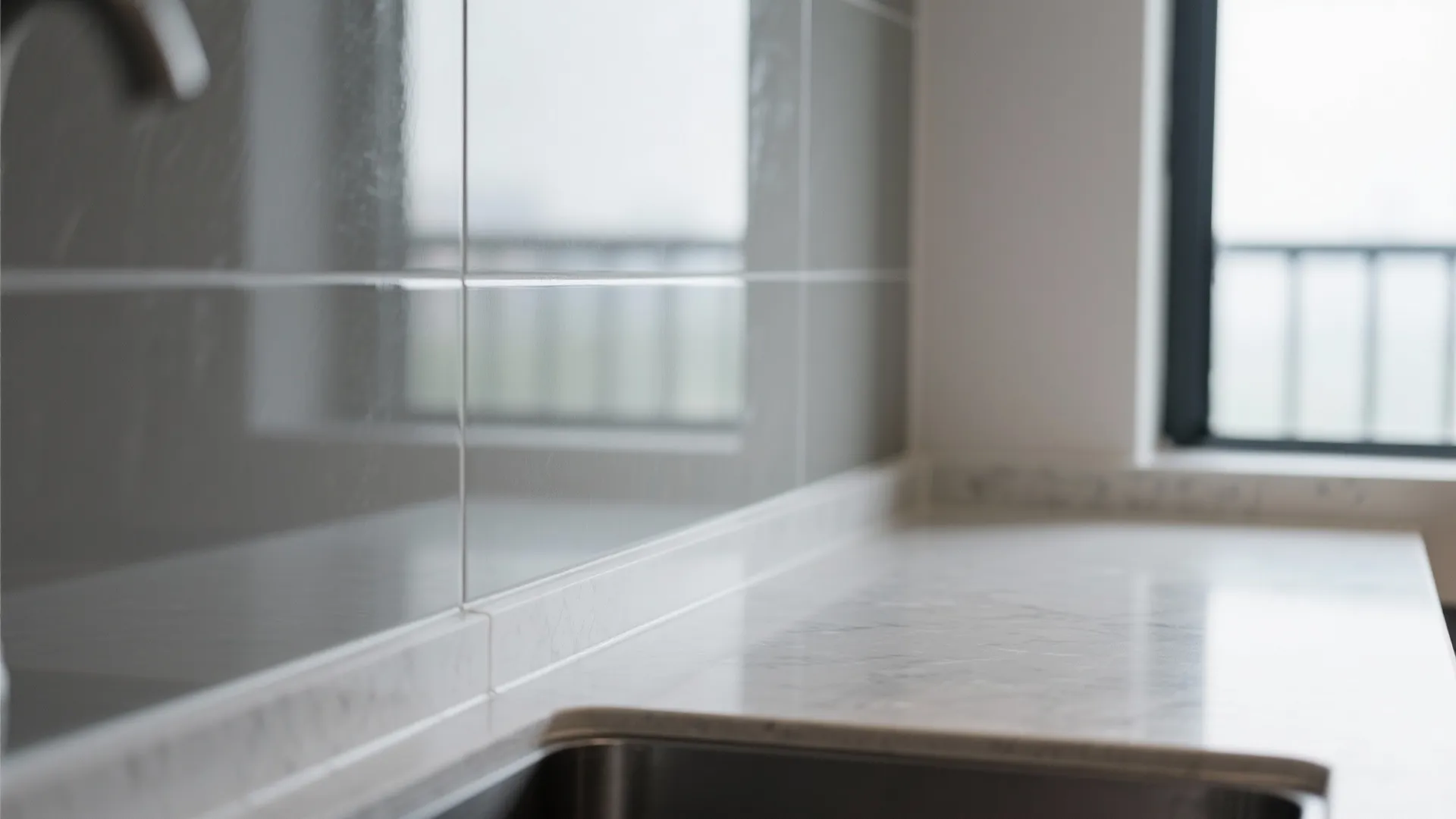 2) Glass Backsplash and Sliding Door for Seamless Light