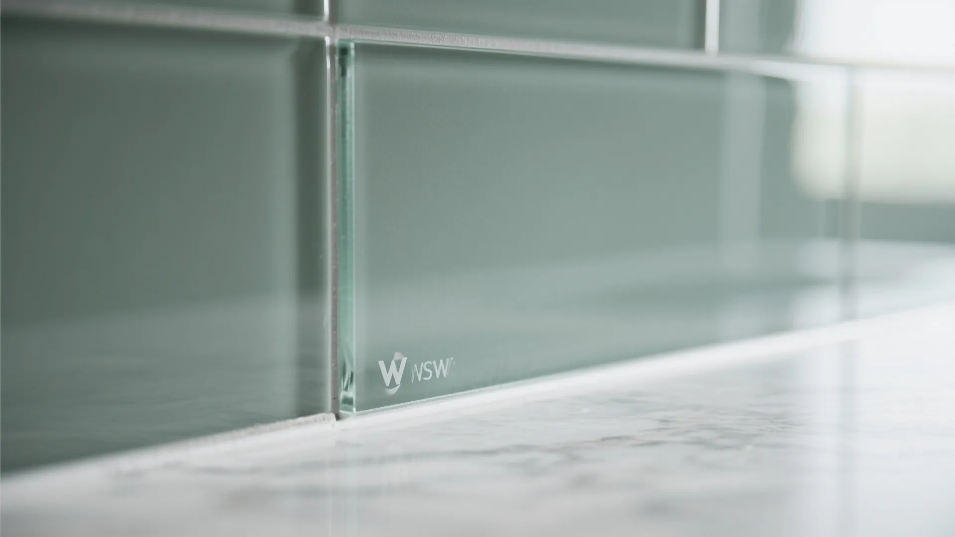 Glass Backsplash for Light and Depth