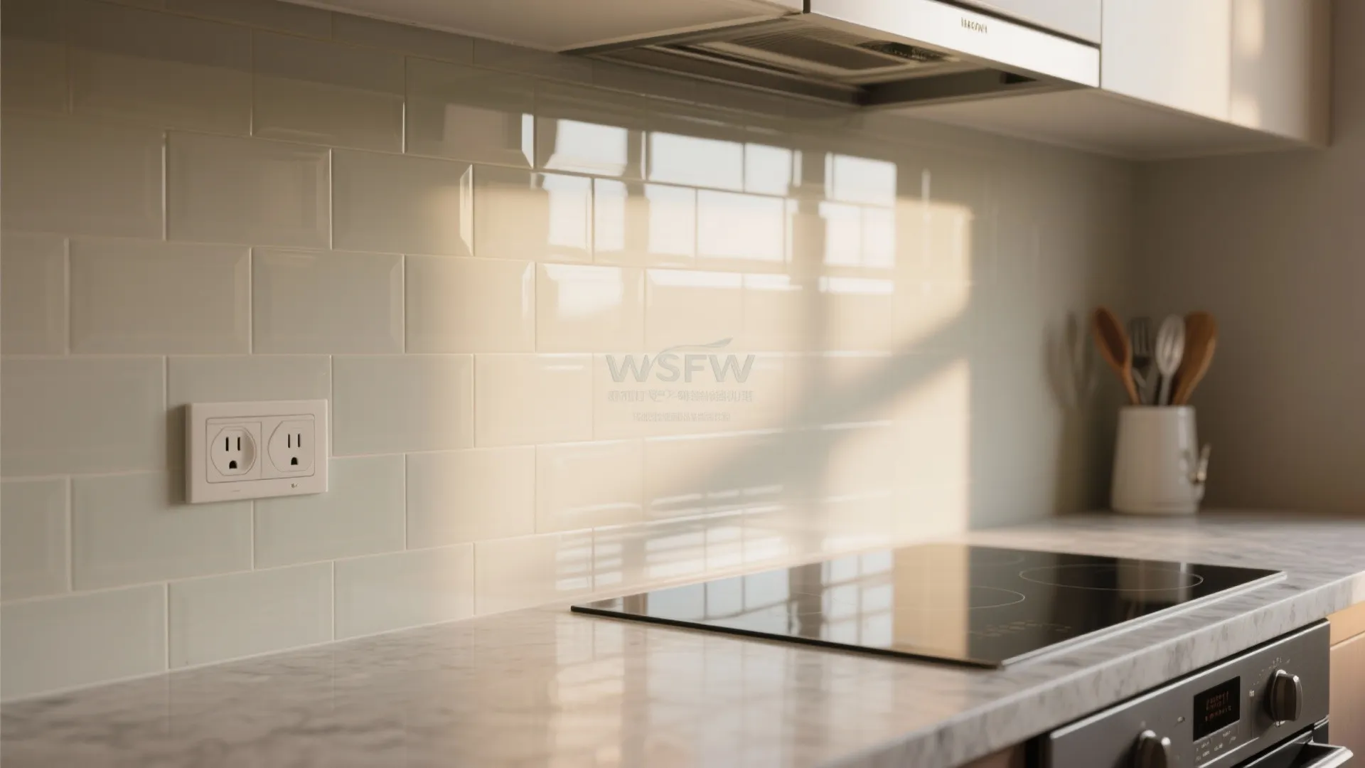 Glass Backsplash To Bounce Light And Open Sightlines