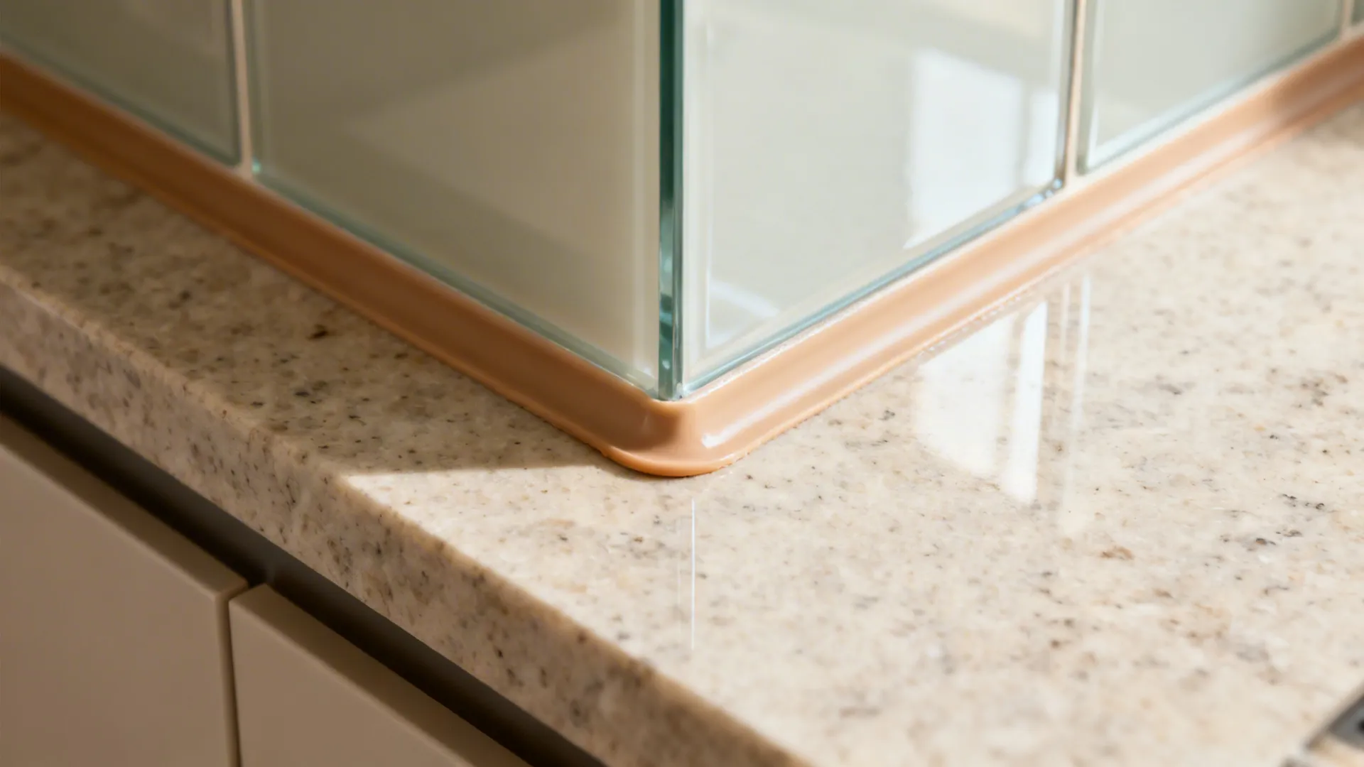 Porcelain slabs or glass for seamless shower surrounds and backsplashes