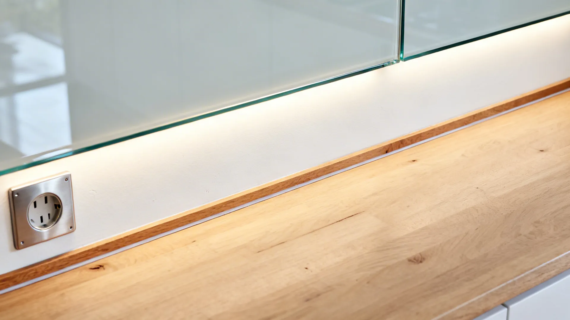 The Clarity of a Glass Backsplash